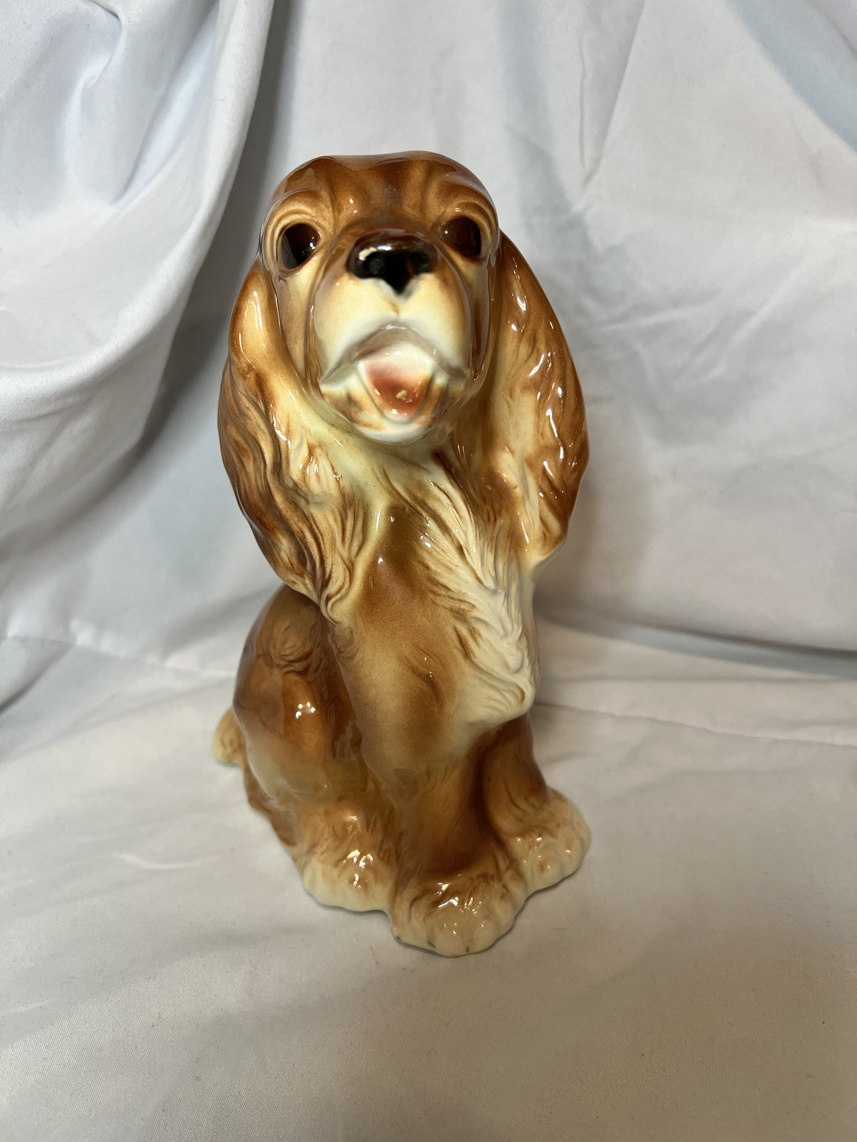 Vintage Royal Copley Cocker Spaniel Dog Planter Figurine Ceramic Art Pottery