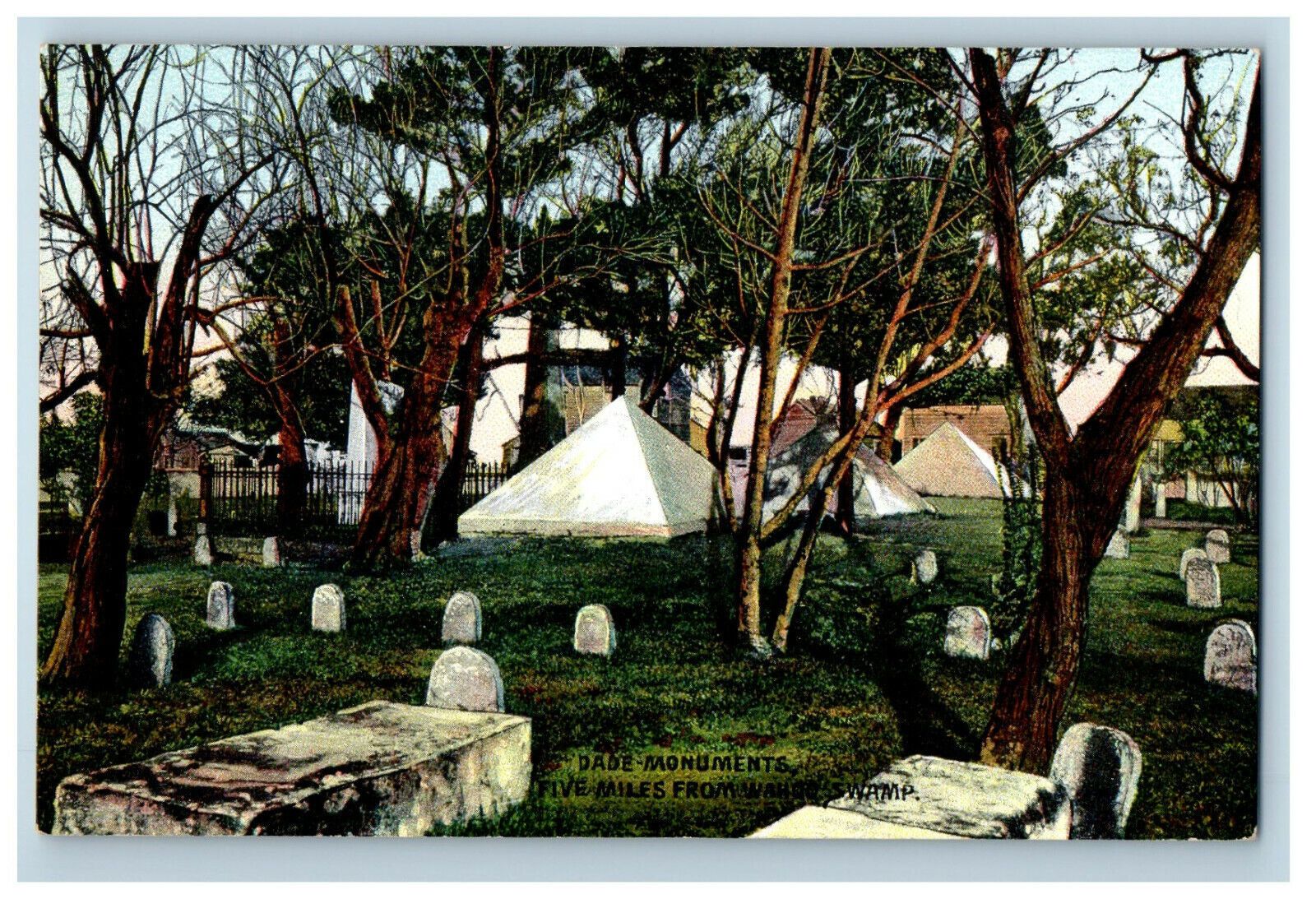 c1910 Scene of Trees and Tomb, Dade Mountains Antique Unposted Postcard