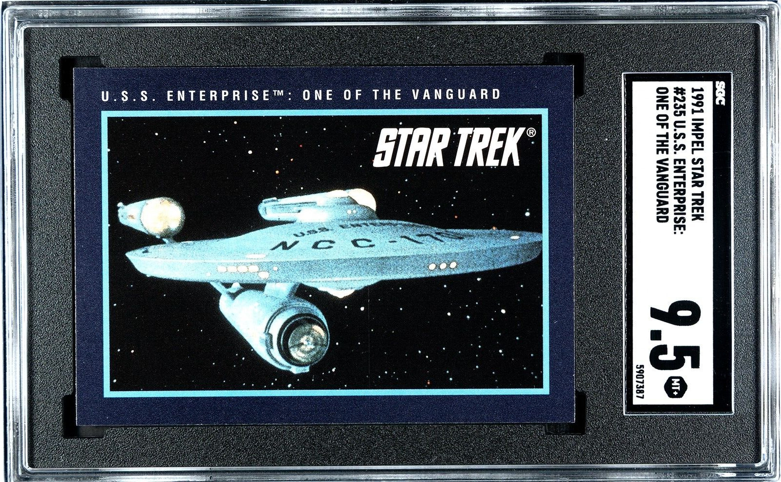 1991 Impel Star Trek #235 U.S.S. Enterprise One of the Vanguard | SGC 9.5