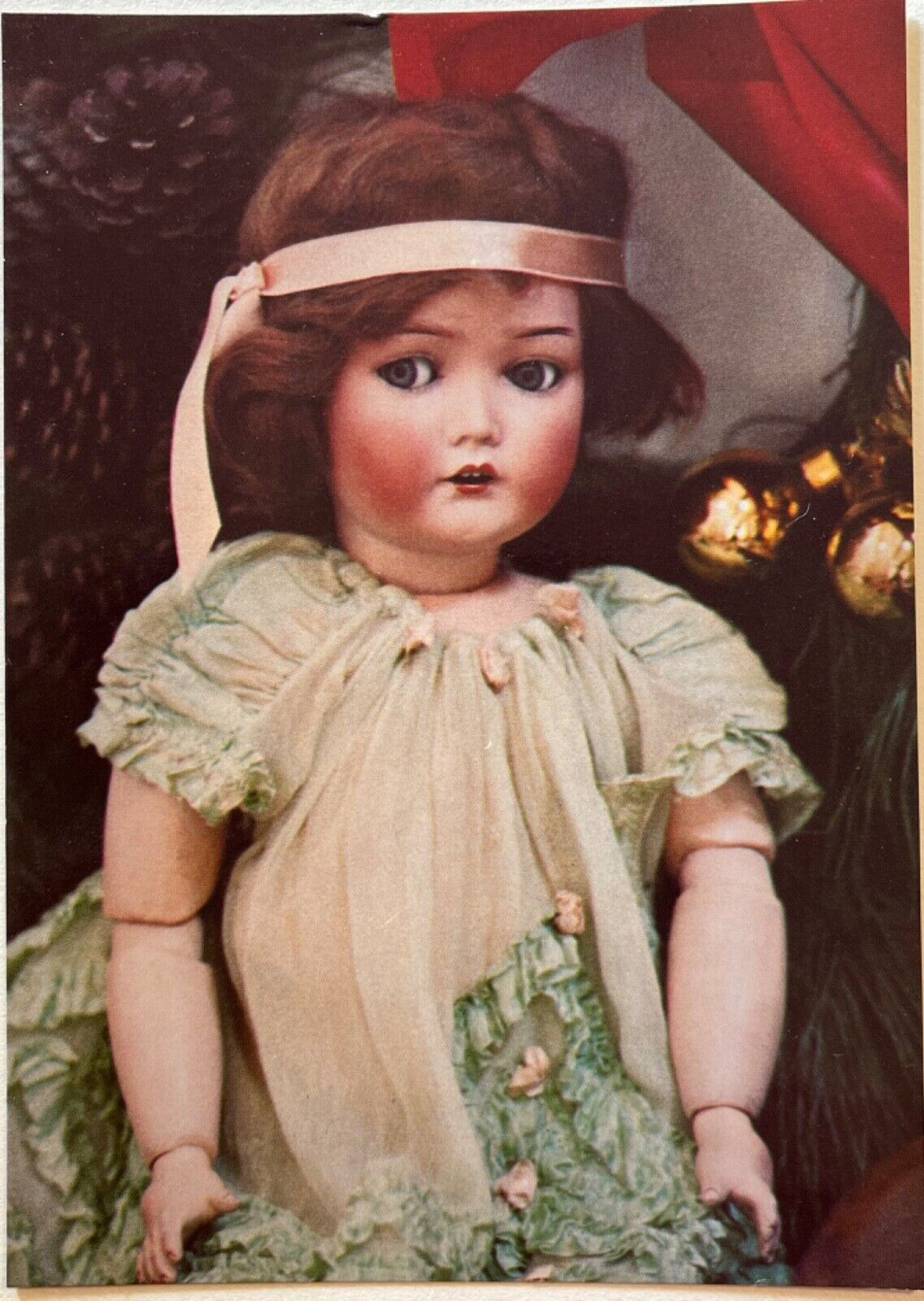 Antique Dressel German Doll Vintage 6x4 Postcard 1985