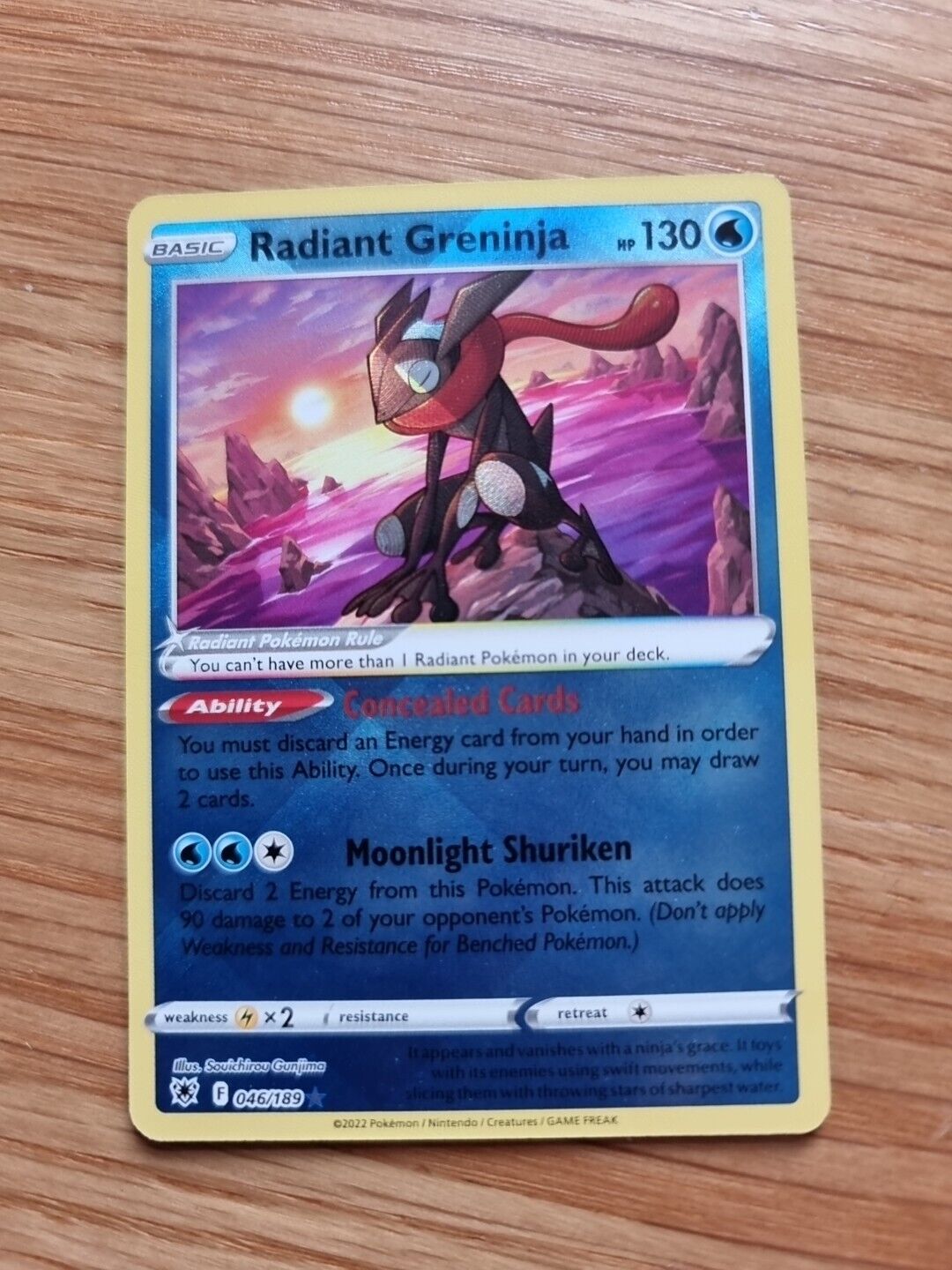 Pokémon TCG - 046/189 Radiant Greninja - Astral Radiance - Radiant Holo