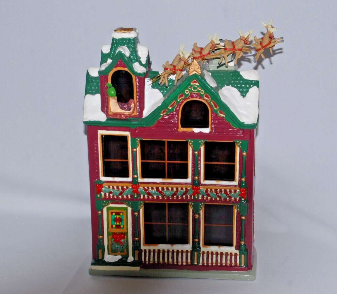 Vintage 2002 Mr. Christmas The Night Before Christmas Story House Lighted