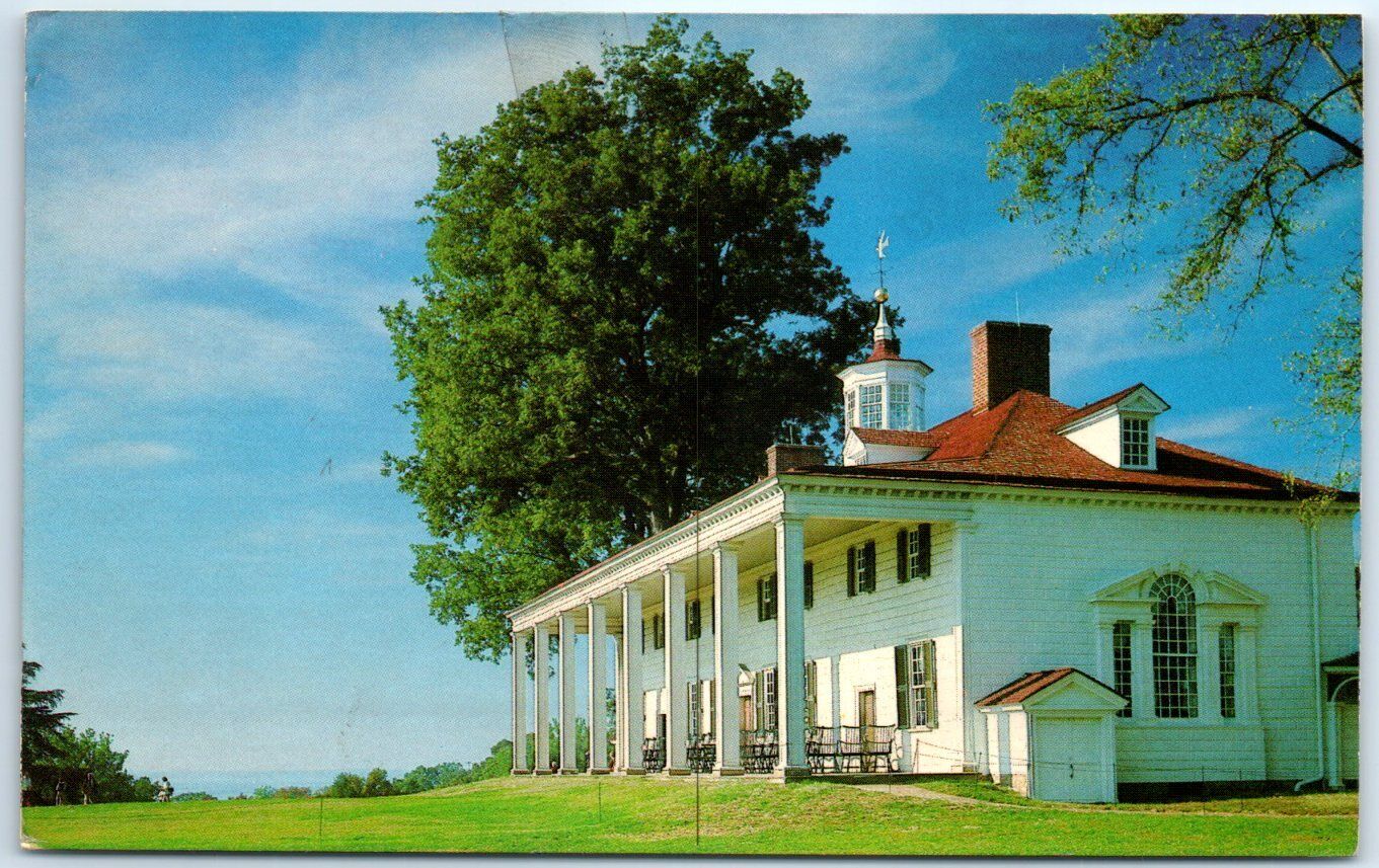 Postcard - The East Front of Mount Vernon, Virginia