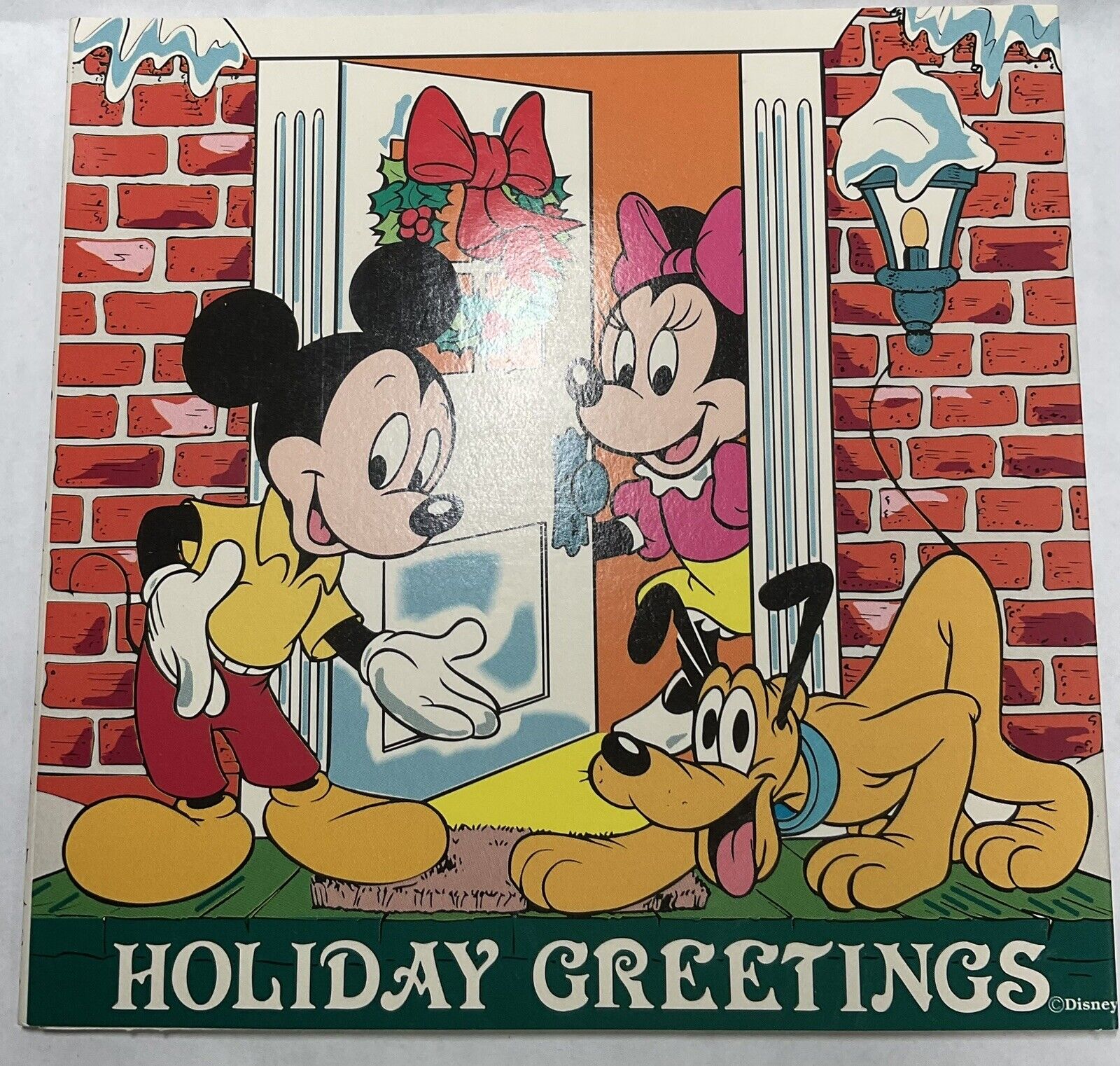 RARITIES MINT DISNEY HOLIDAY GREETINGS .999 Pure Silver Coin 1990/1991 Mickey 