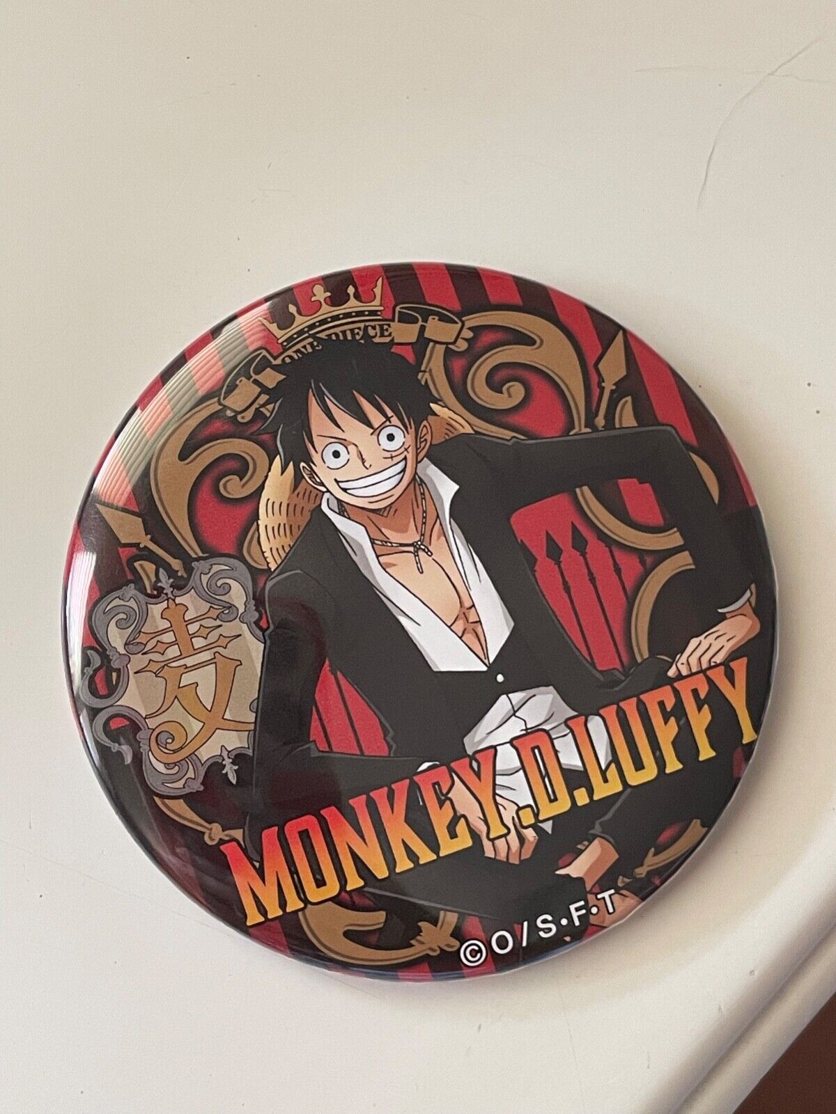 One Piece Monkey D. Luffy (Suit) Can Badge