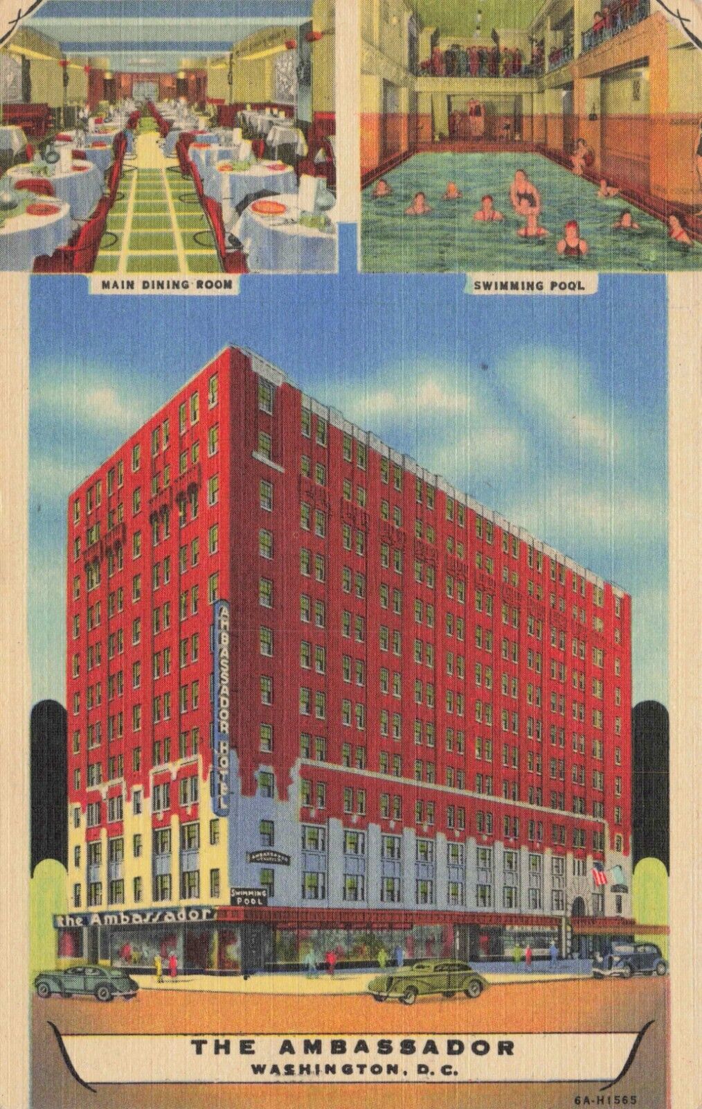 Postcard The Ambassador Hotel Washington DC