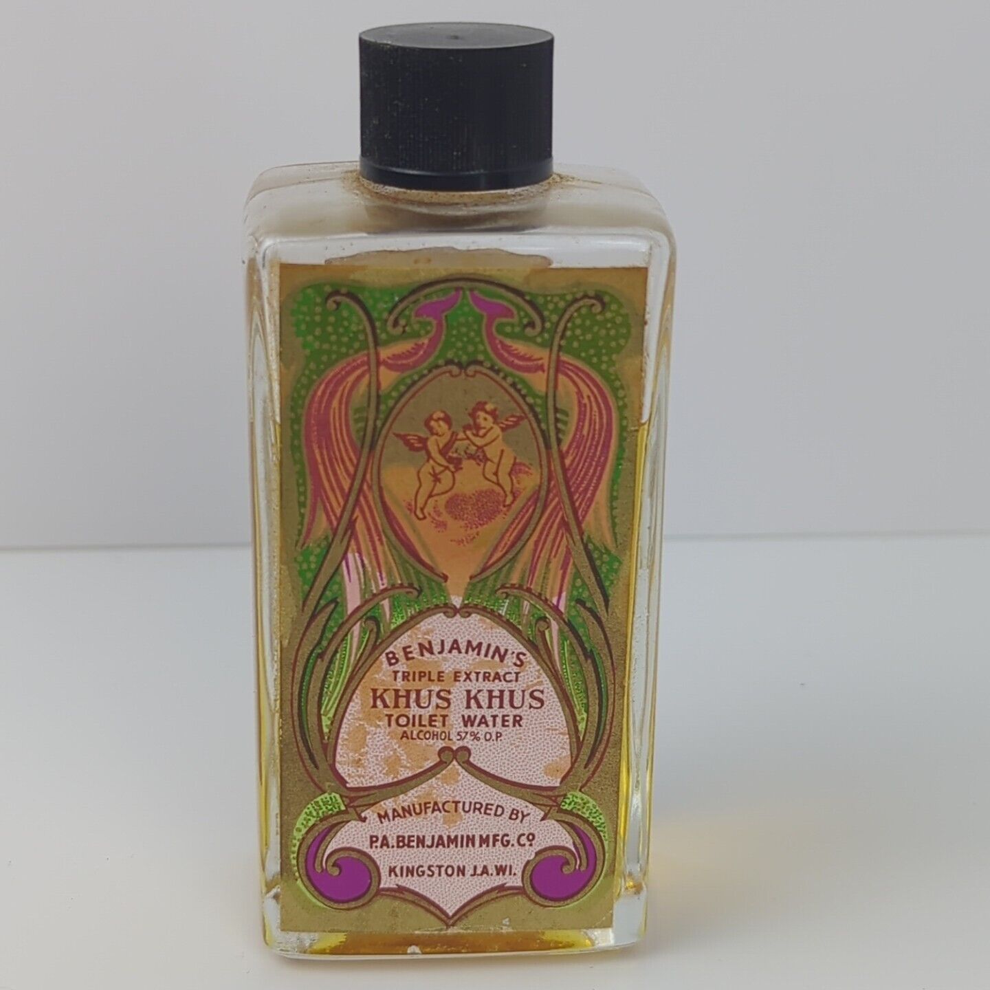 Vintage Benjamin's Jamaica Khus Khus Perfume Vintage 4oz Toilet Water 