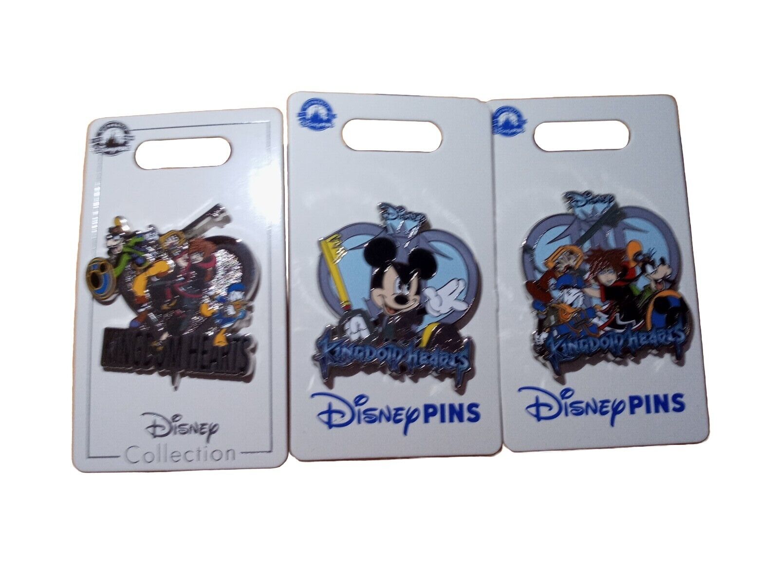 Disney Parks Kingdom Hearts Video Game Mickey Donald Sora Goofy OE 3 Pin Set