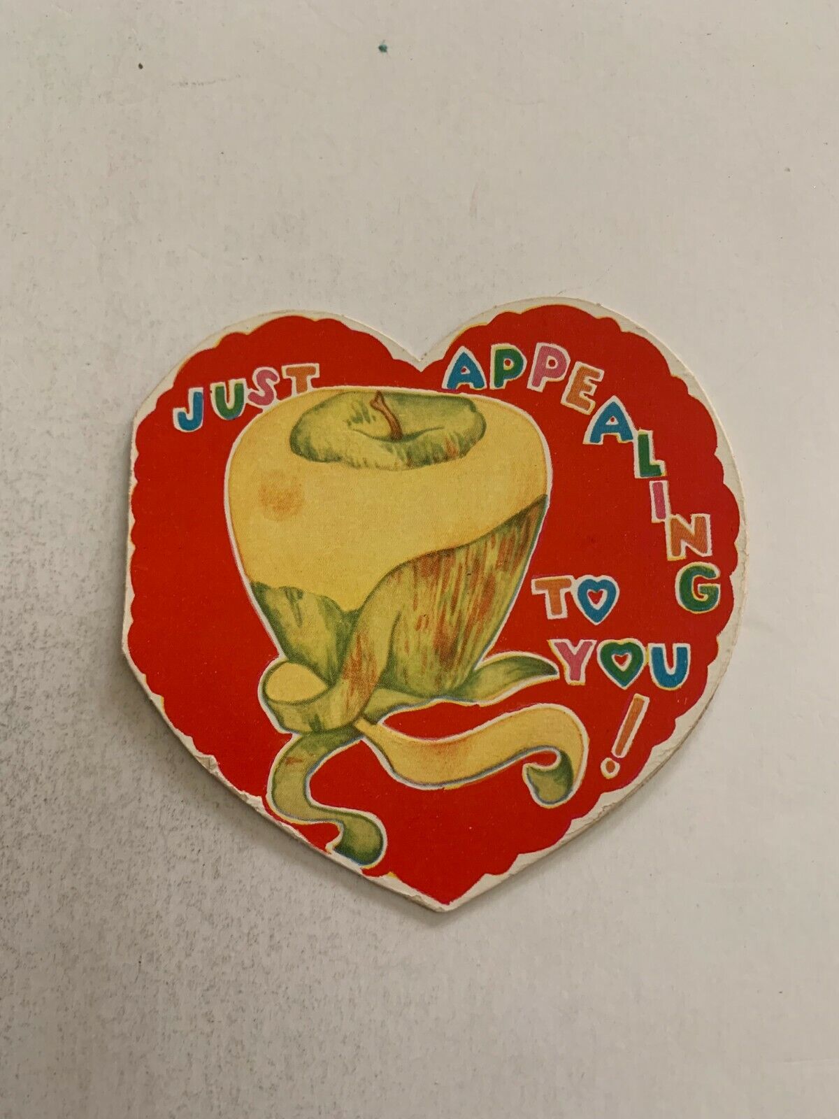 Vintage c.1940\'s-50\'s Valentine Card Apple Just Appealing To You
