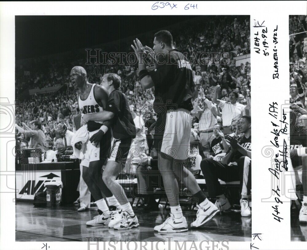 1992 Press Photo Portland Trail Blazers basketball Terry Porter - ords09107