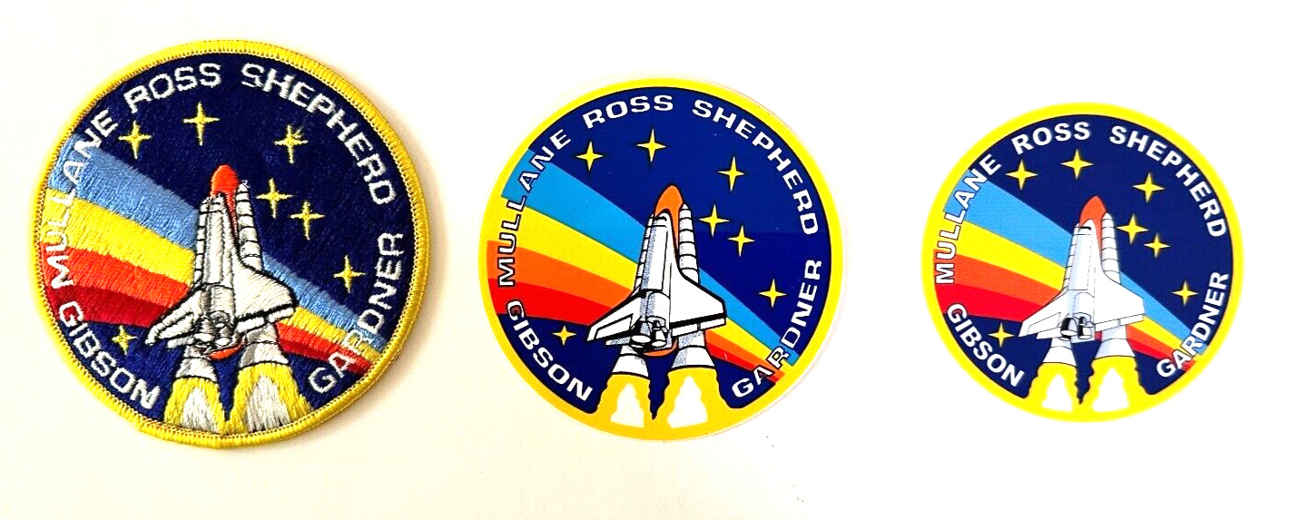 NASA.. Shuttle STS 27 Mission..1 -Patch + 1 -Sticker + 1 Iron On Transfer #027