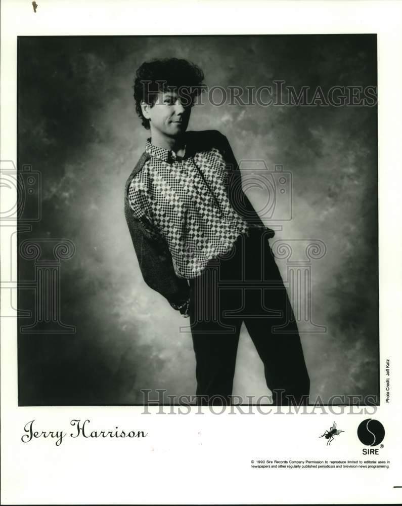 1990 Press Photo Jerry Harrison, indie rock songwriter, musician and producer.