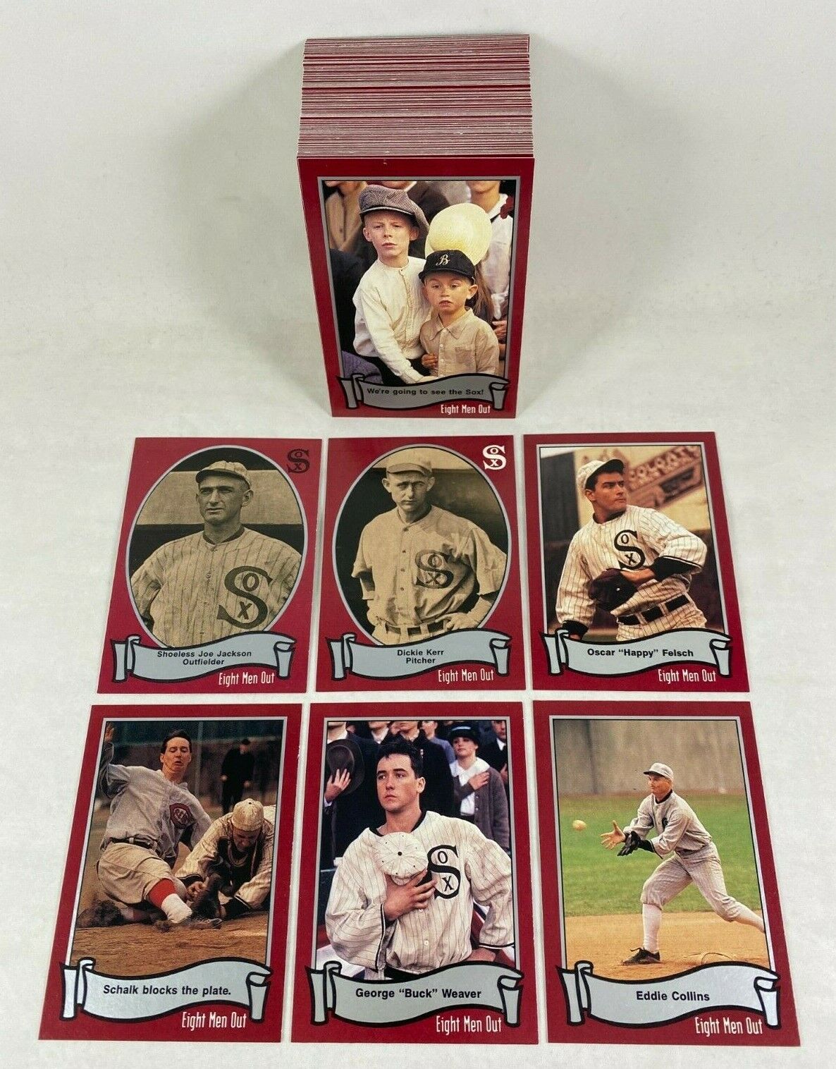 EIGHT MEN OUT 1988 Official Movie & Historic CHICAGO WHITE SOX Complete Card Set