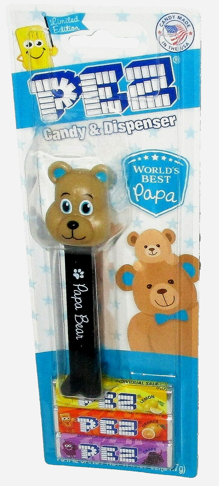 Pez Limited Edition ~FATHERS DAY PEZ ~Released 2022 ~WORLD\'S BEST PAPA ~RETIRED