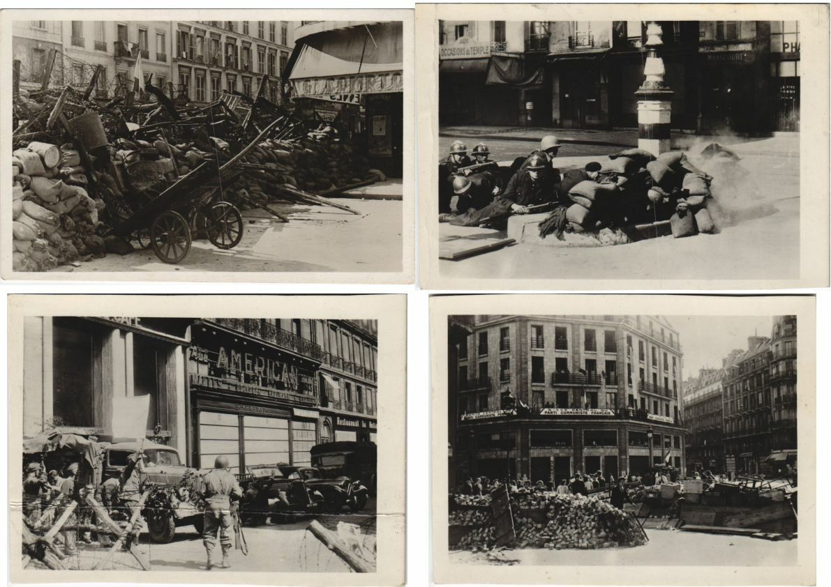 PARIS FRANCE WWII LIBERATION 39 Vintage POSTCARDS/PHOTOS (L3692)