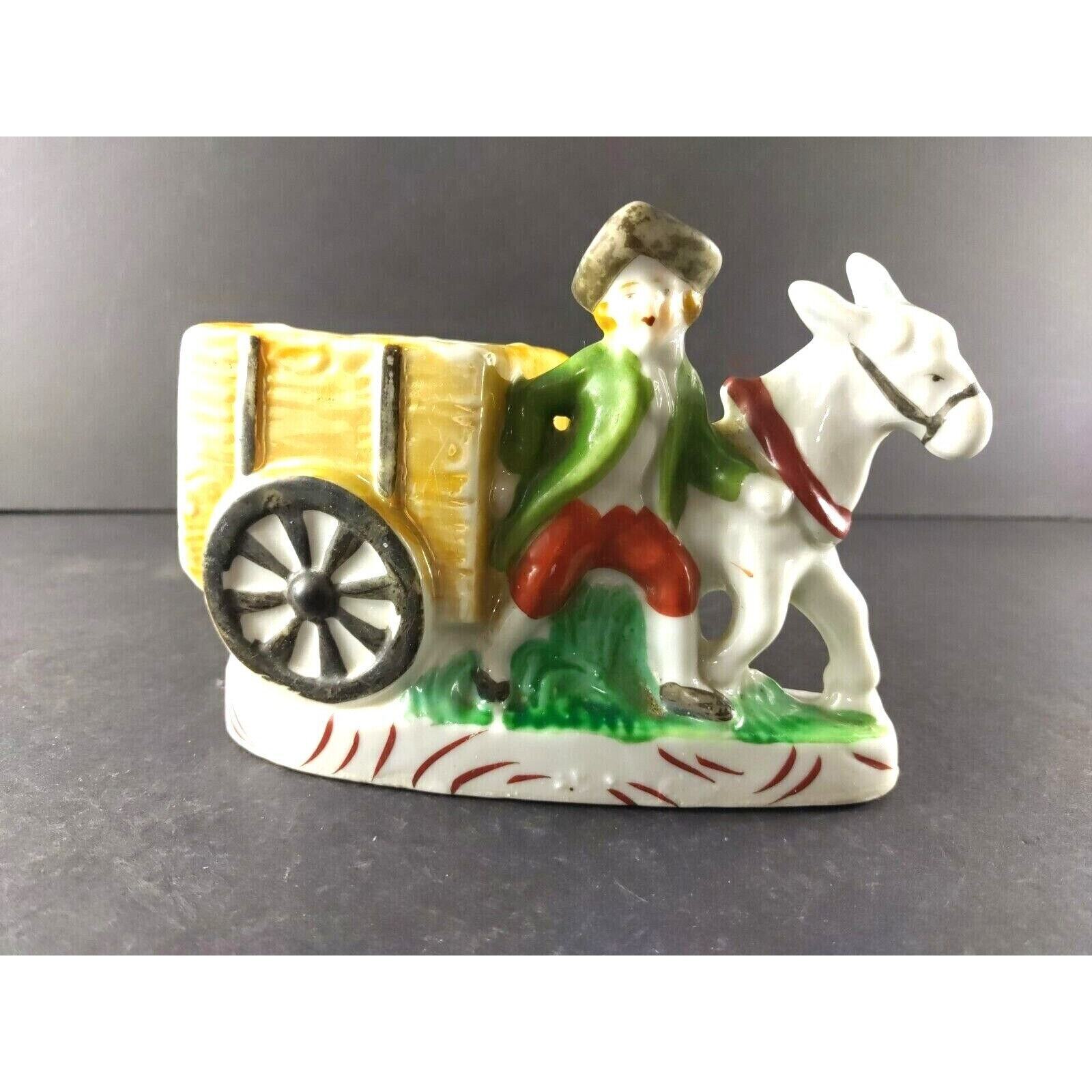 Planter Succulents Colonial Donkey Cart Made In Japan