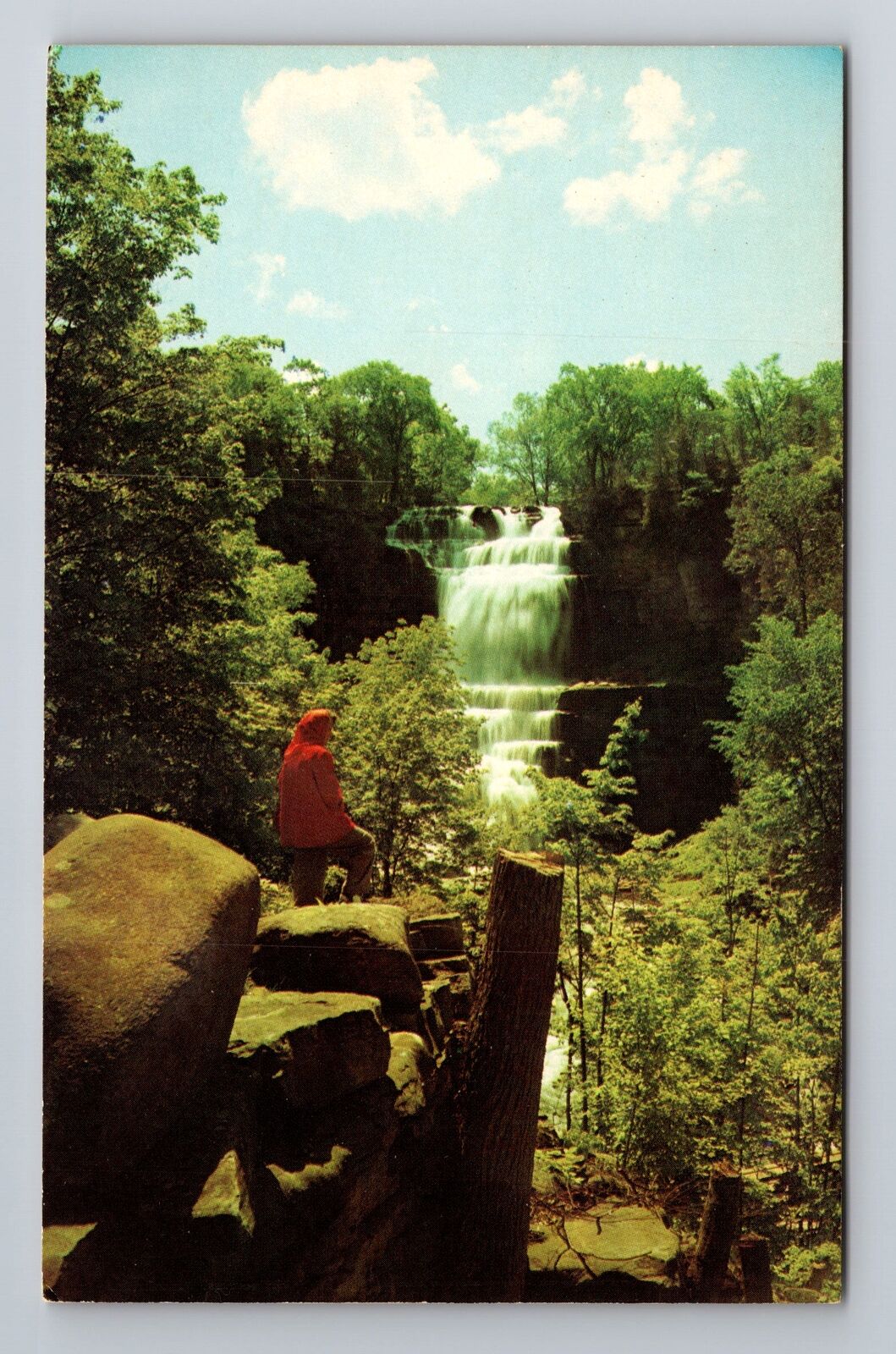Chittenango NY- New York, Chittenango Falls, Antique, Vintage Souvenir Postcard