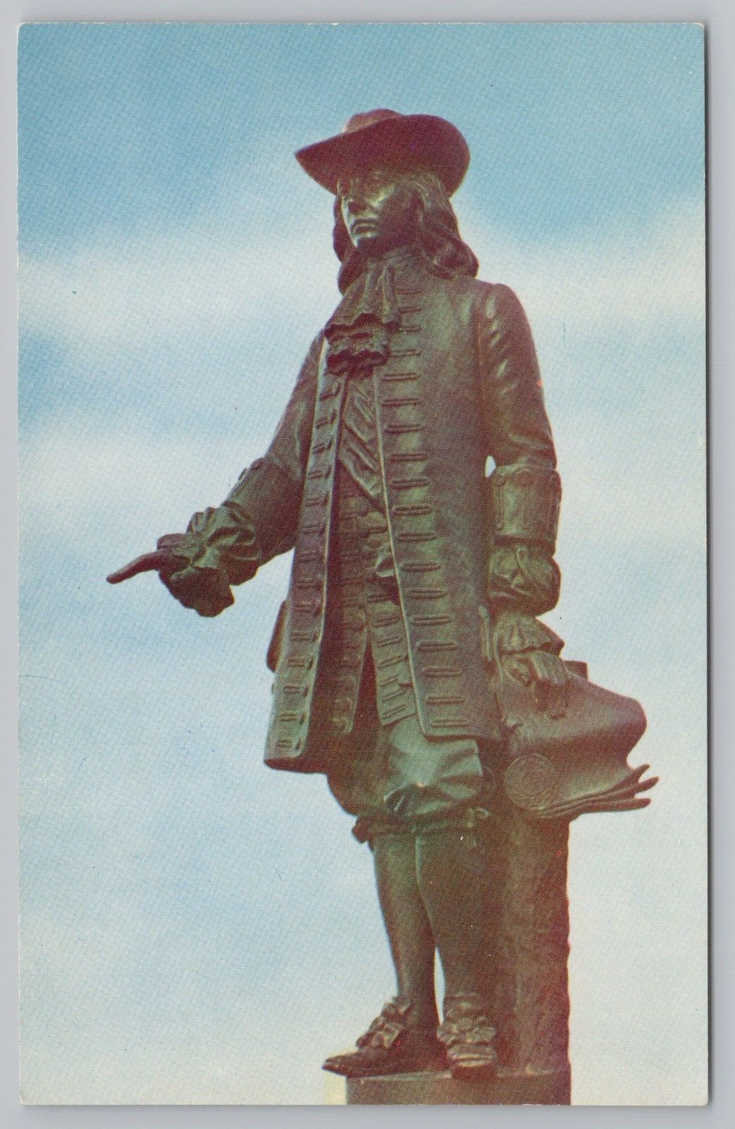 Postcard William Penn Statue City Hall Tower Philadelphia Pennsylvania