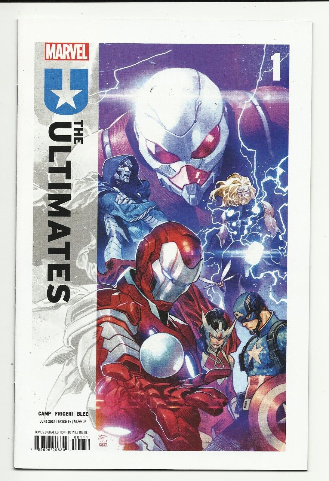The Ultimates #1 - Cover A - 2024 series - NM 9.4 - Captain America - Thor