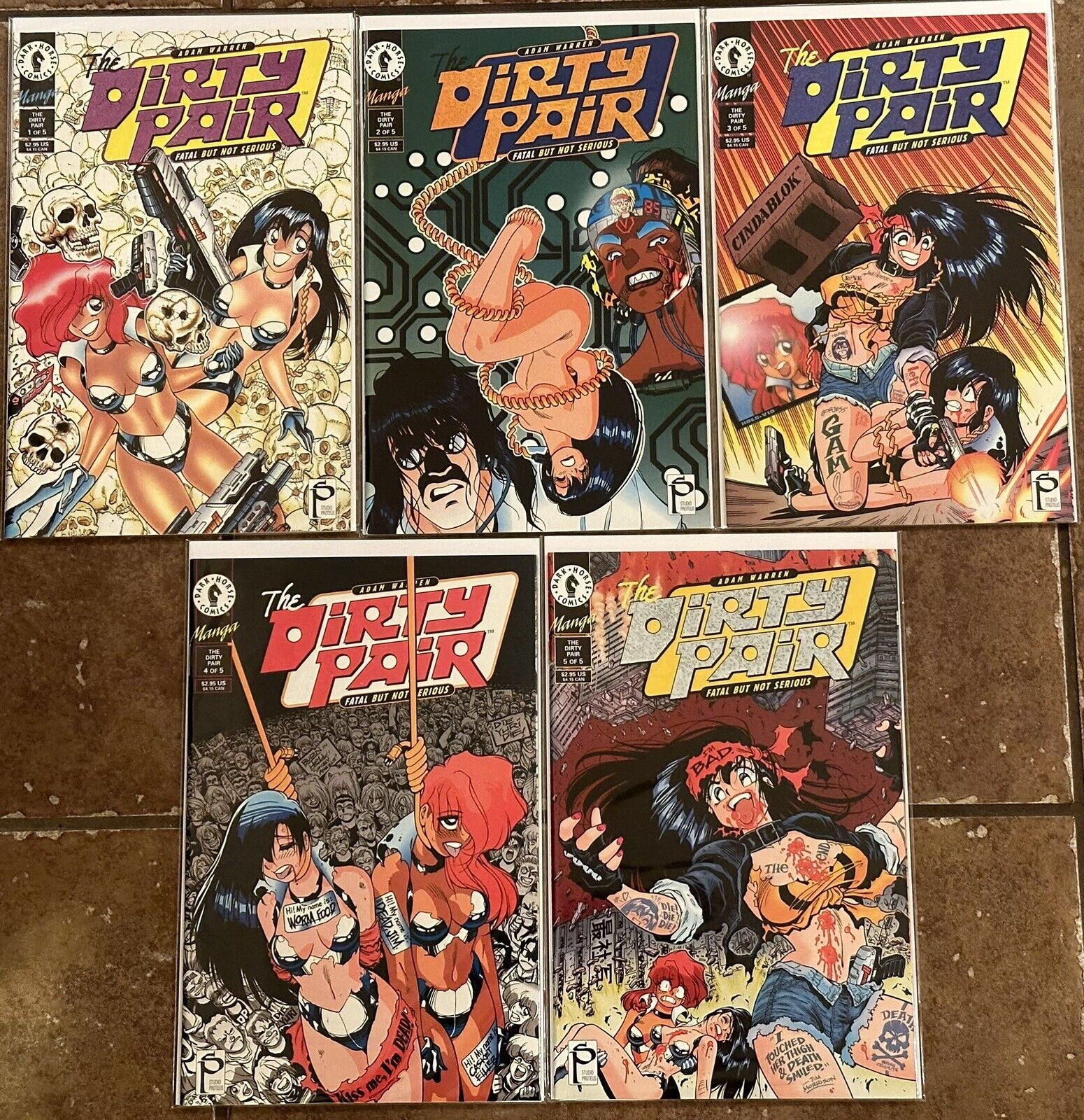 The Dirty Pair: Fatal But Not Serious #1-5 Complete Set