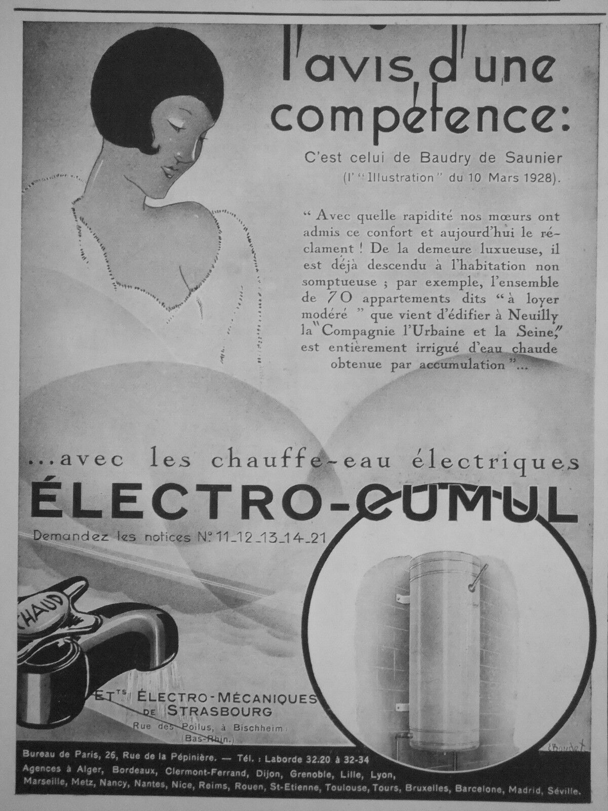 1928 ELECTRIC ELECTRIC WATER HEATER ELECTRIC CUMULATION - ADVERTISING