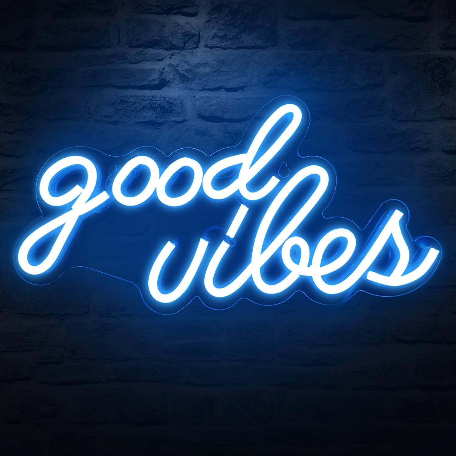 Good Vibes Neon Sign for Bedroom Good Vibes Neon Sign Wall Decor Powered by USB