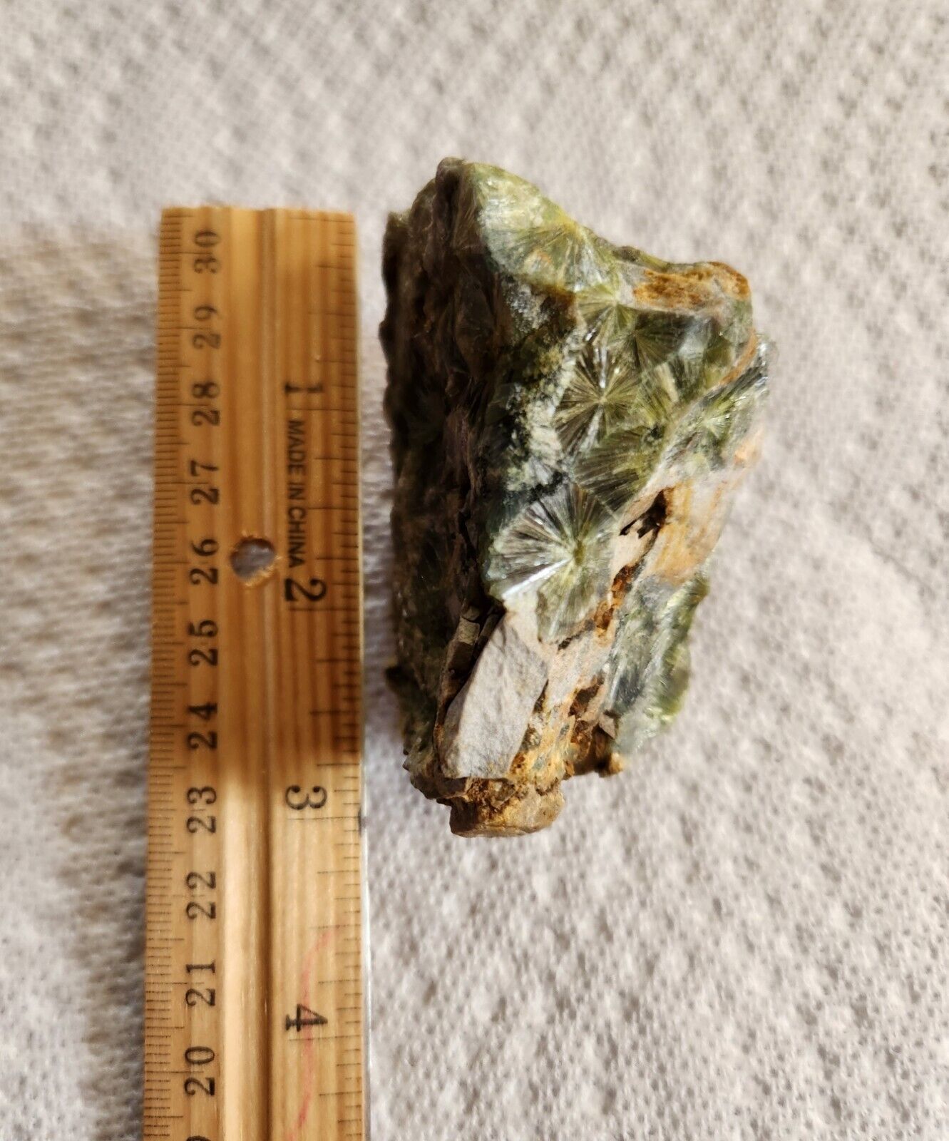 Green WAVELITE Mineral Specimen in MATRIX - 163 Grams