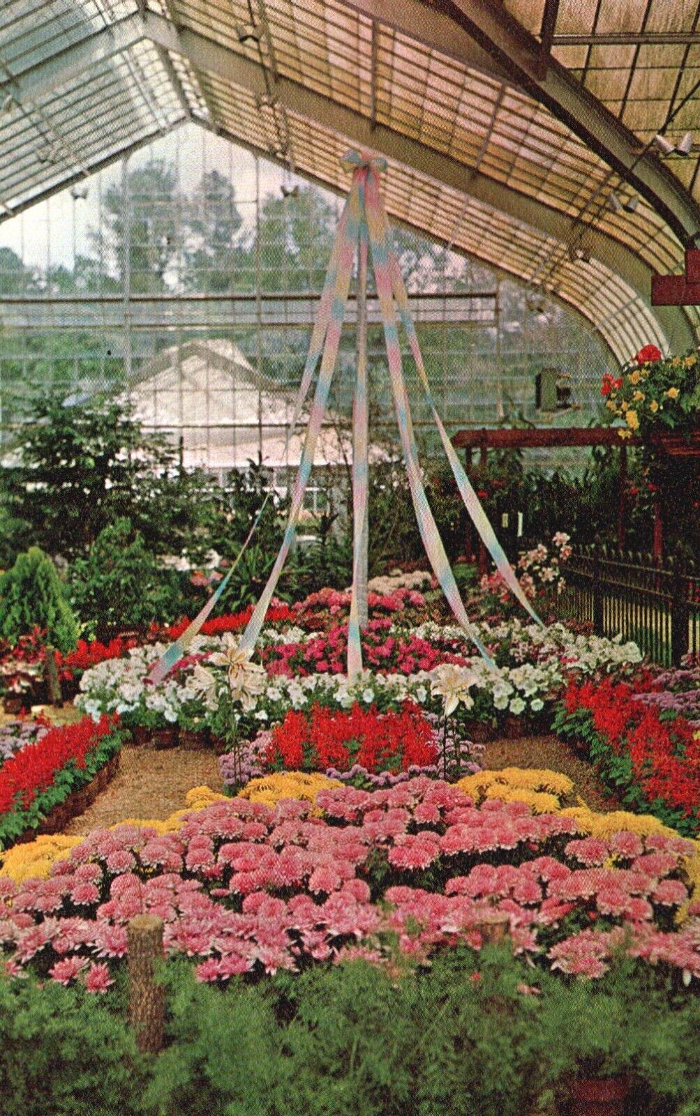 Postcard AL Birmingham Botanical Gardens May Pole Unposted Vintage PC J2937