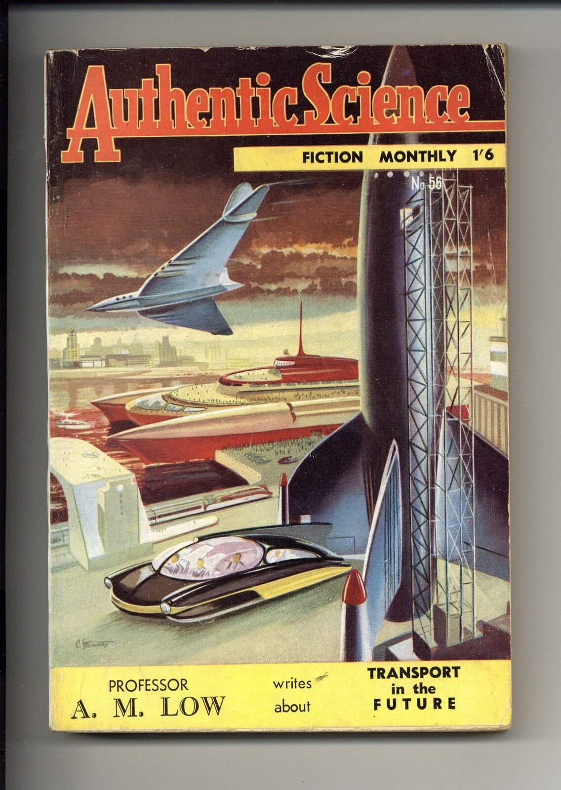 Authentic Science Fiction #56 VG+ 4.5 1955