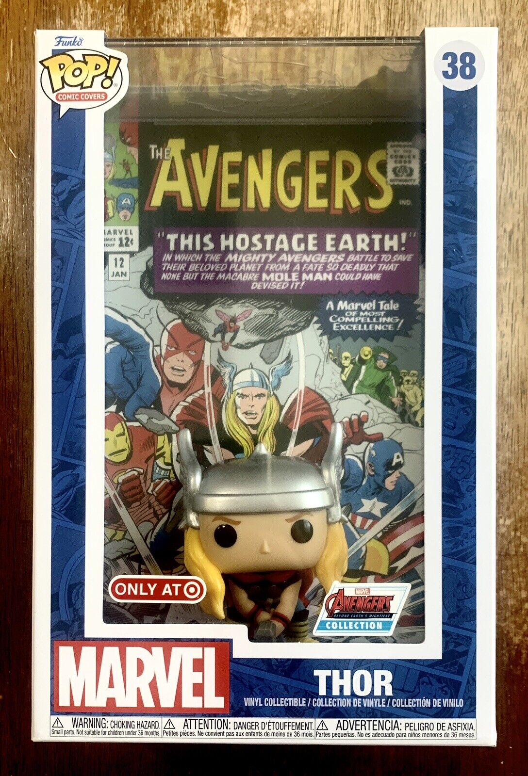 Funko Pop Comic Book Cover with Case: Marvel Thor Target Only #38 Avengers NEW