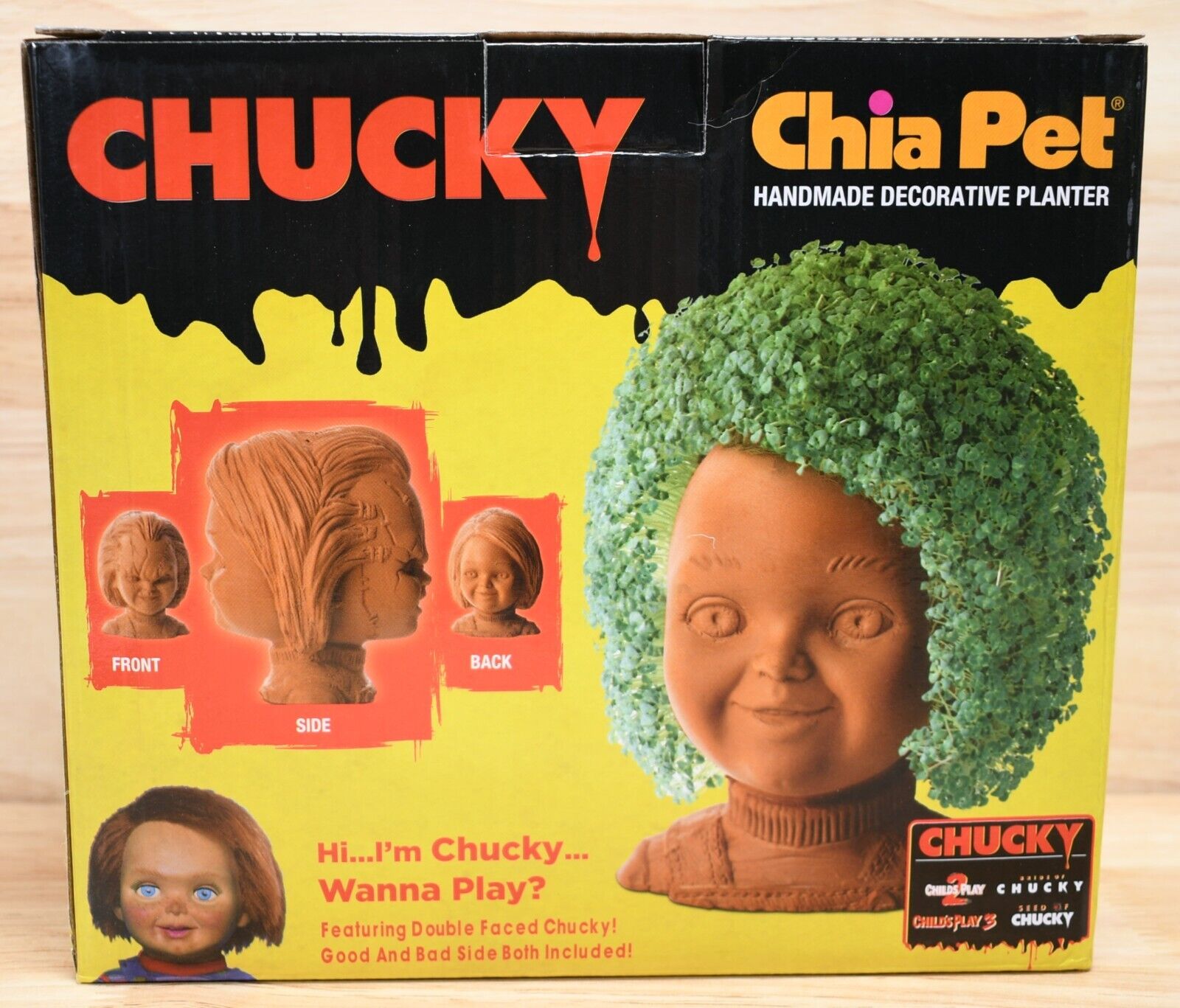 Chia Pet Decorative Planter Child's Play Chucky (Seed Expiration Date July 2023)