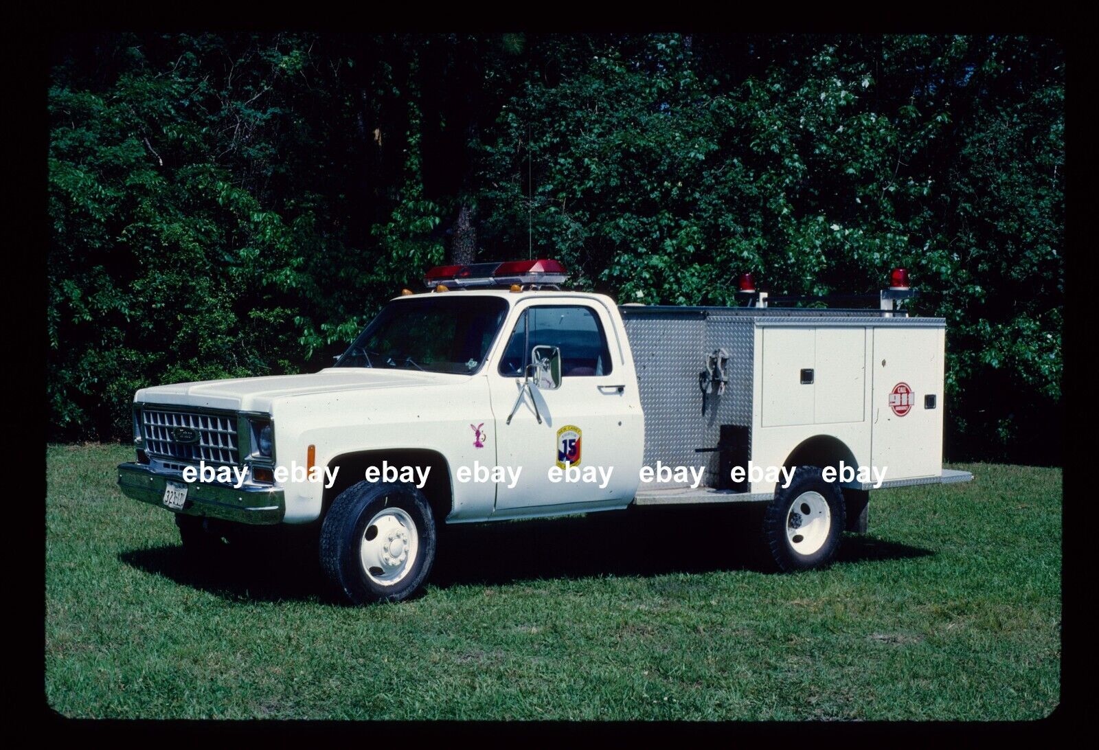 New Caney TX 1975 Chevrolet Pierce utility Fire Apparatus Slide