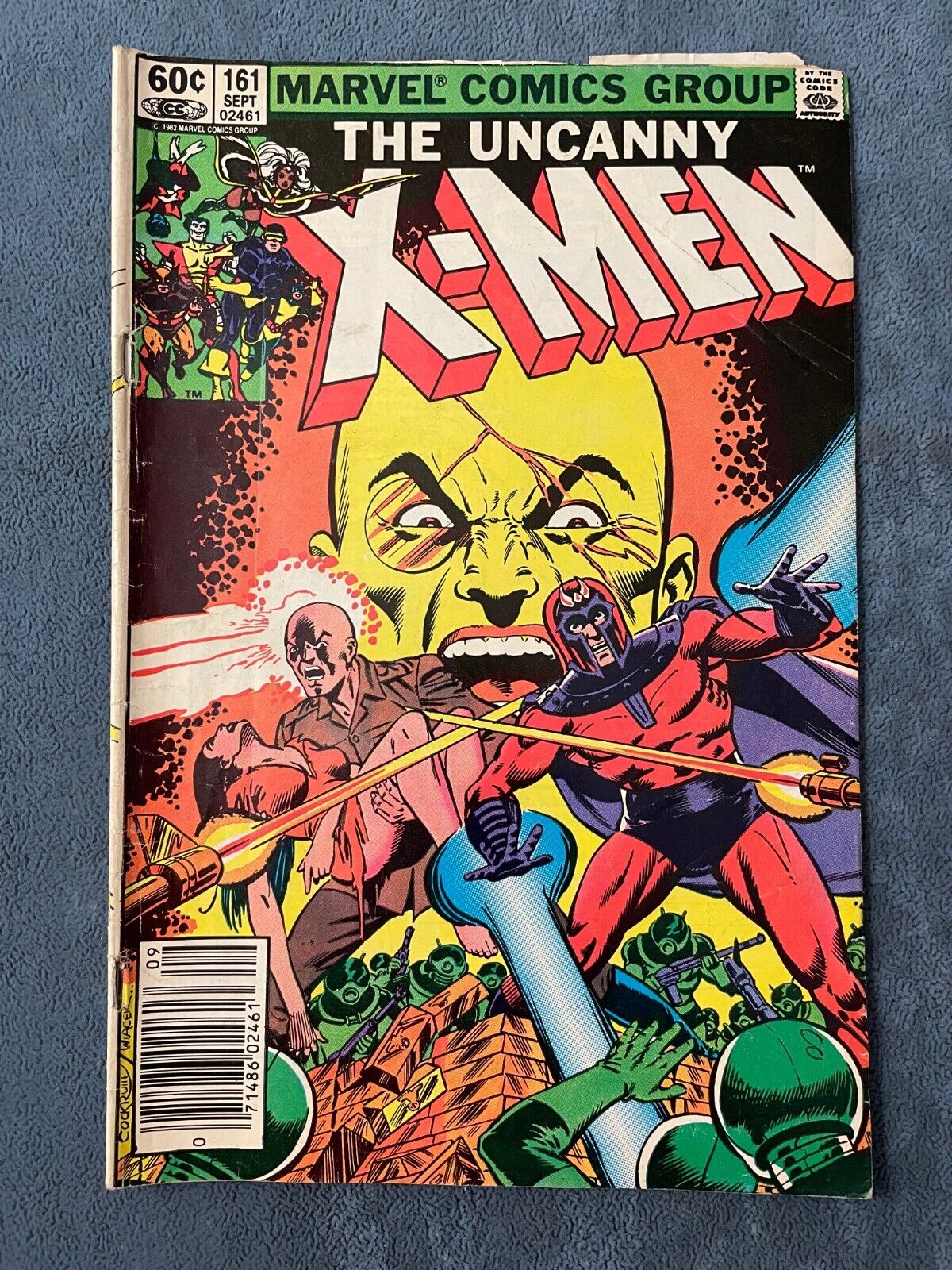 Uncanny X-Men #161 Newsstand Marvel Comics 1982 Key Issue Magneto Origin VG-