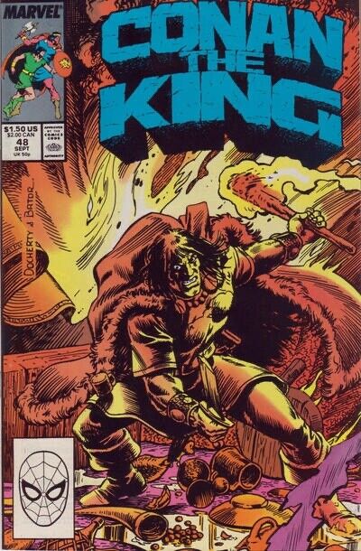 CONAN THE KING #48 VF, Direct Marvel Comics 1988 Stock Image