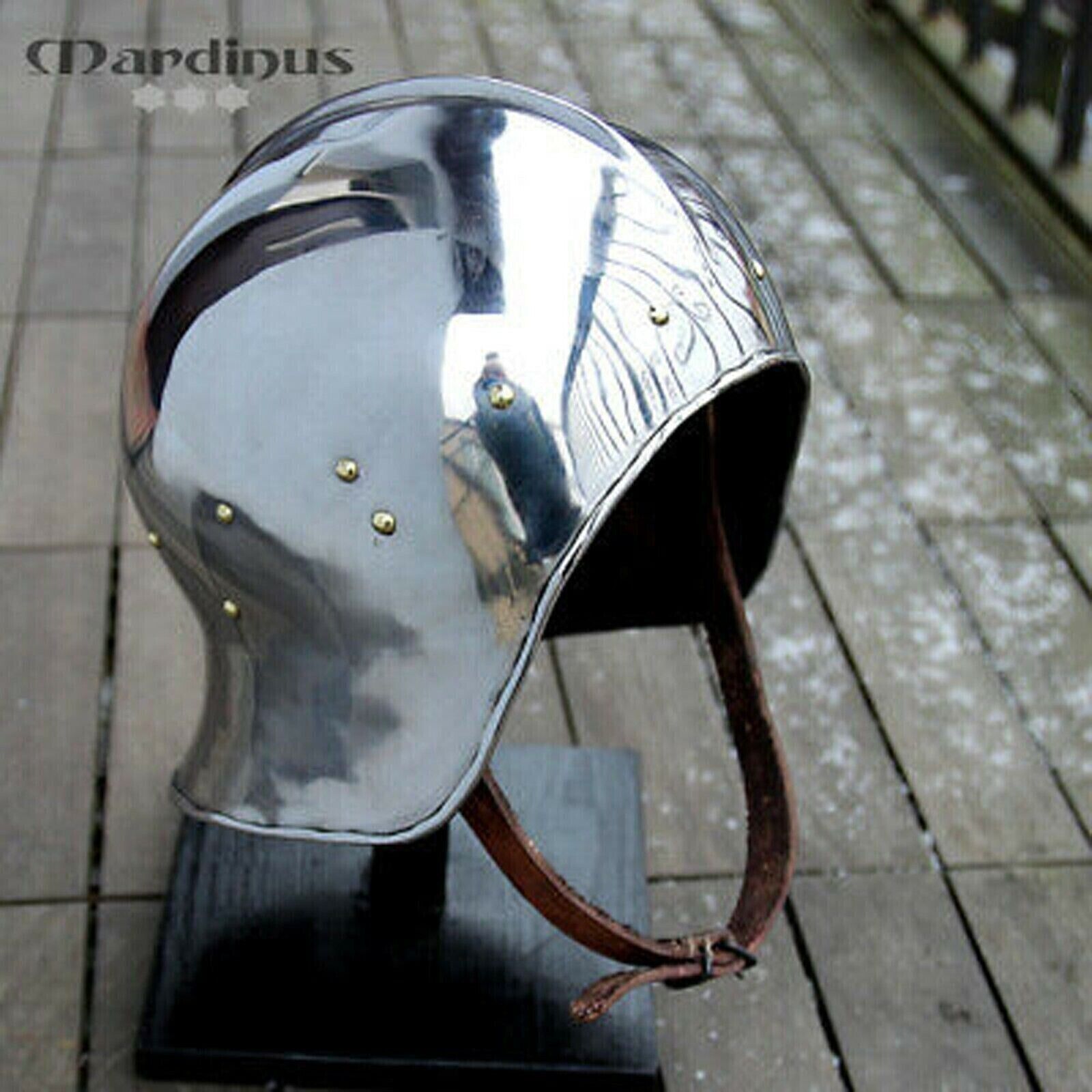 Hardened Tempered Steel Medieval English Lebka Sallet Helmet