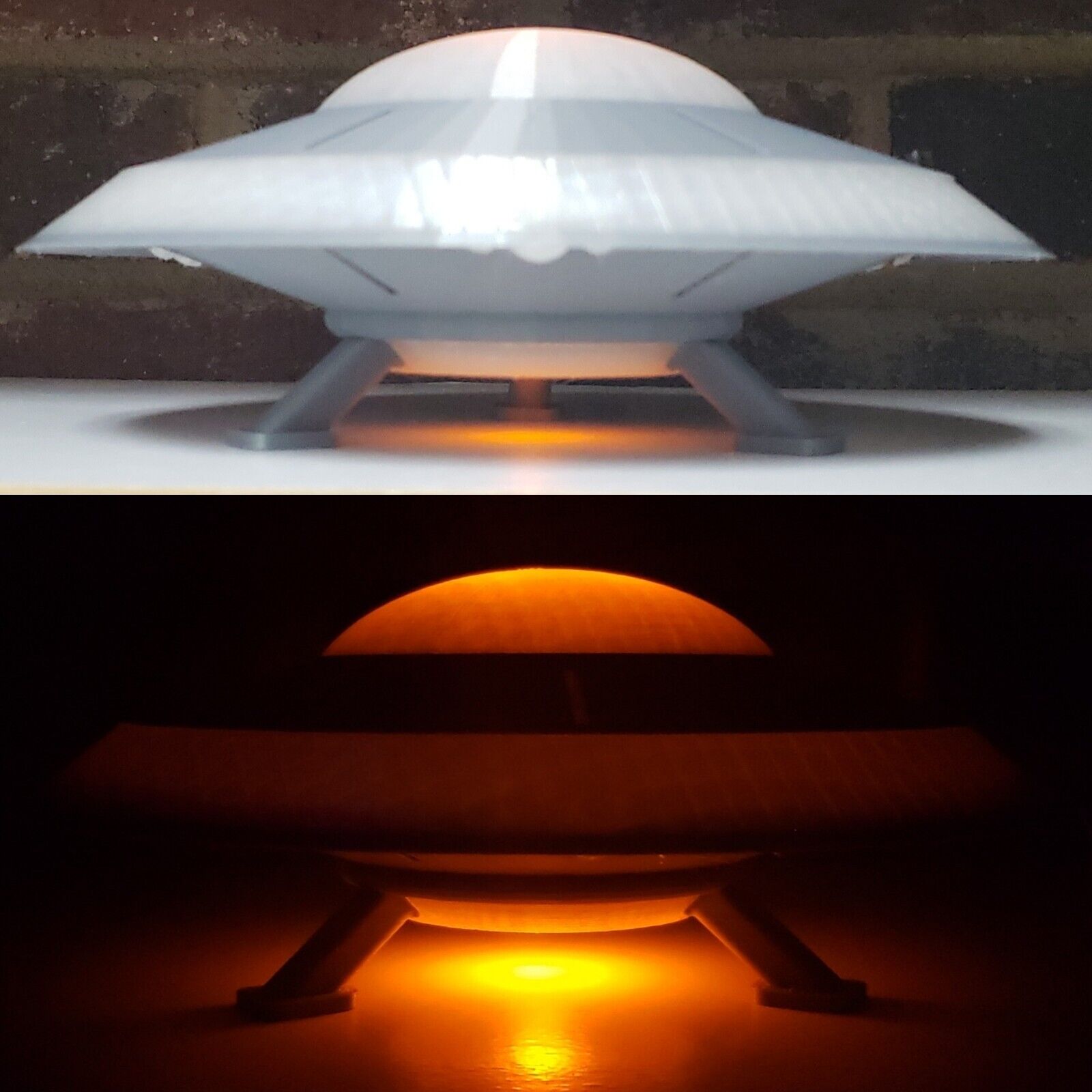 UFO 1AII -LARGE(with Lighting)inspired by Earth vs the Flying Saucers & 27th Day