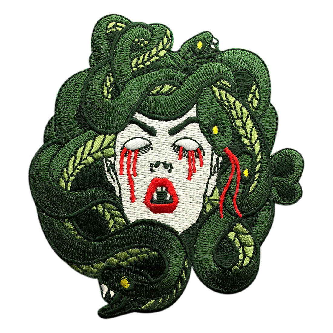 Medusa Embroidered iron on Sew on 4.0 inch Patch 