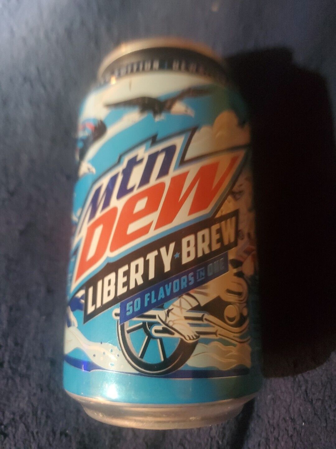 1 Mountain Dew Liberty Brew Full Can Limited Edition Soda 2019 Mtn Unopened Mint