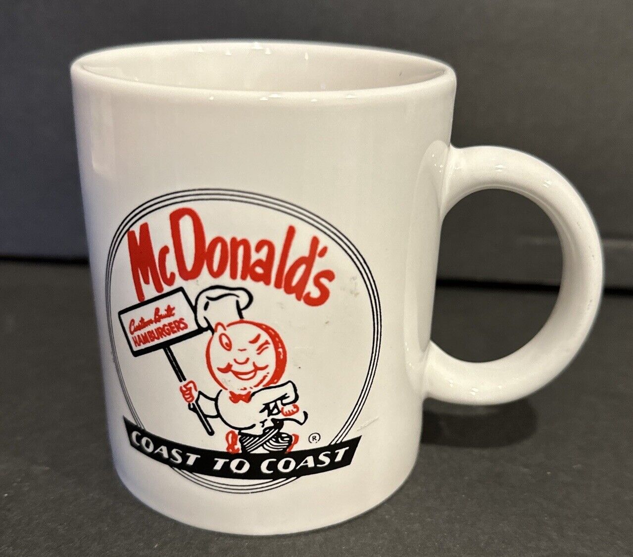Vintage Rare McDonald’s Custom Built Hamburgers Coast To Coast Mug