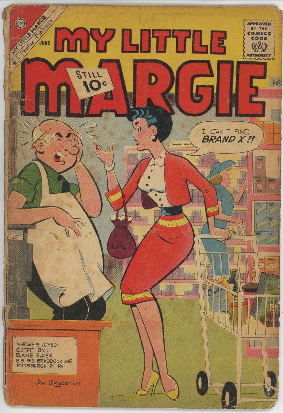 My Little Margie #36 (1954) - 1.5 FR/GD *Powerhouse Margie*