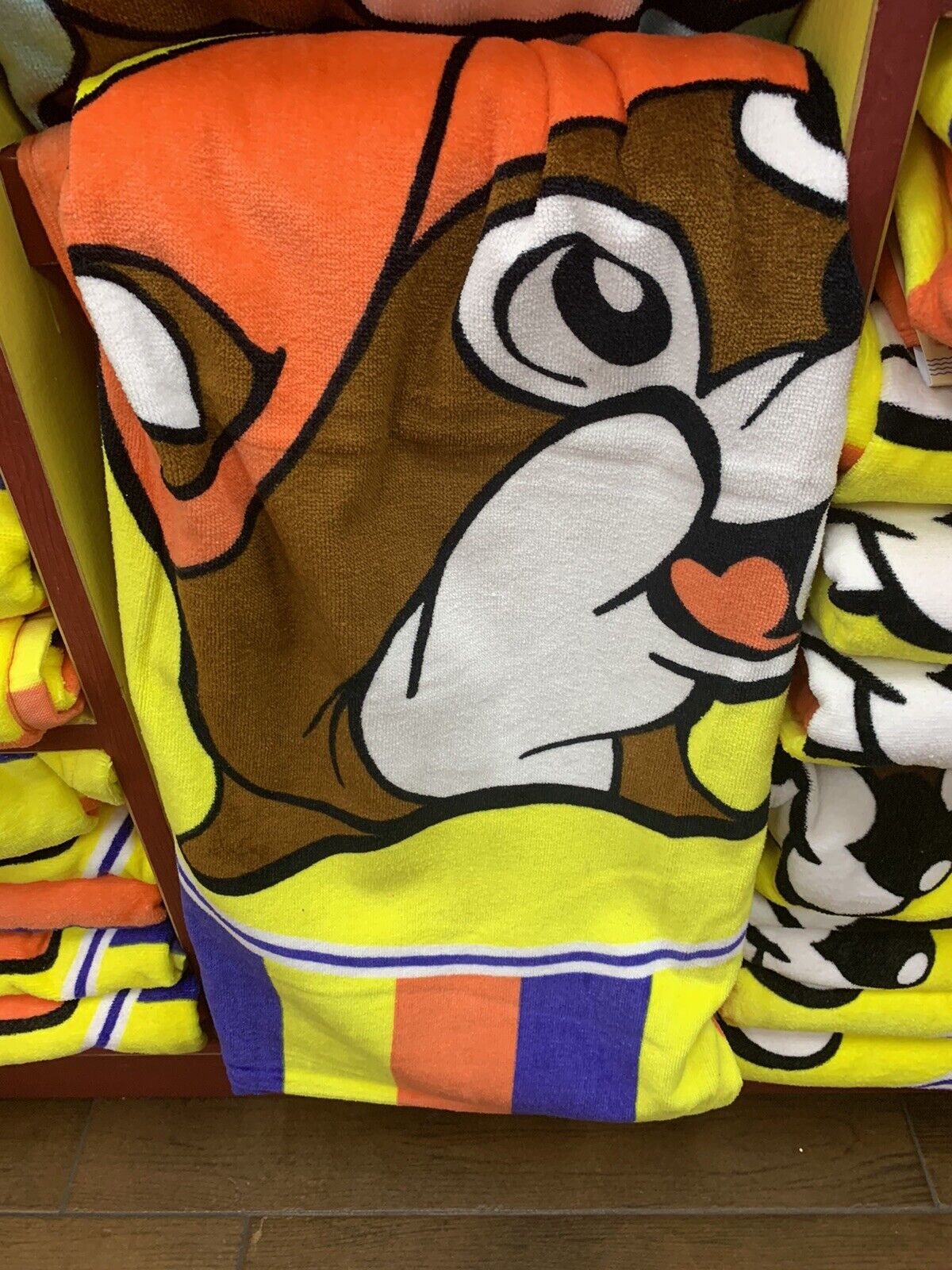 Buc-ees Beach Towels Orange, Yellow And Blue 35”x70”