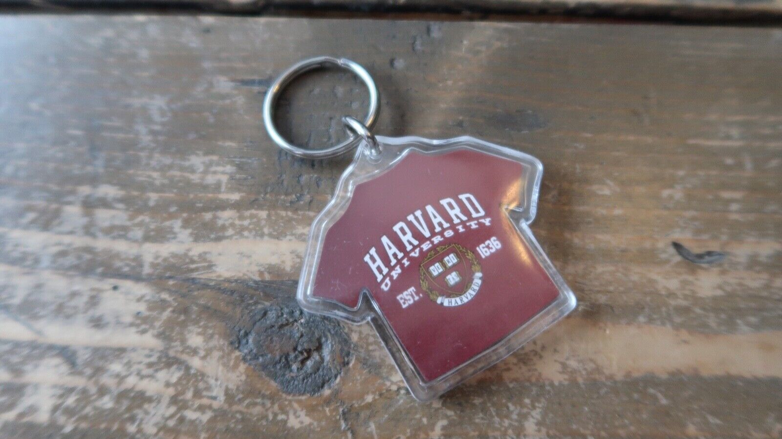 Vintage Harvard University Shirt Keychain