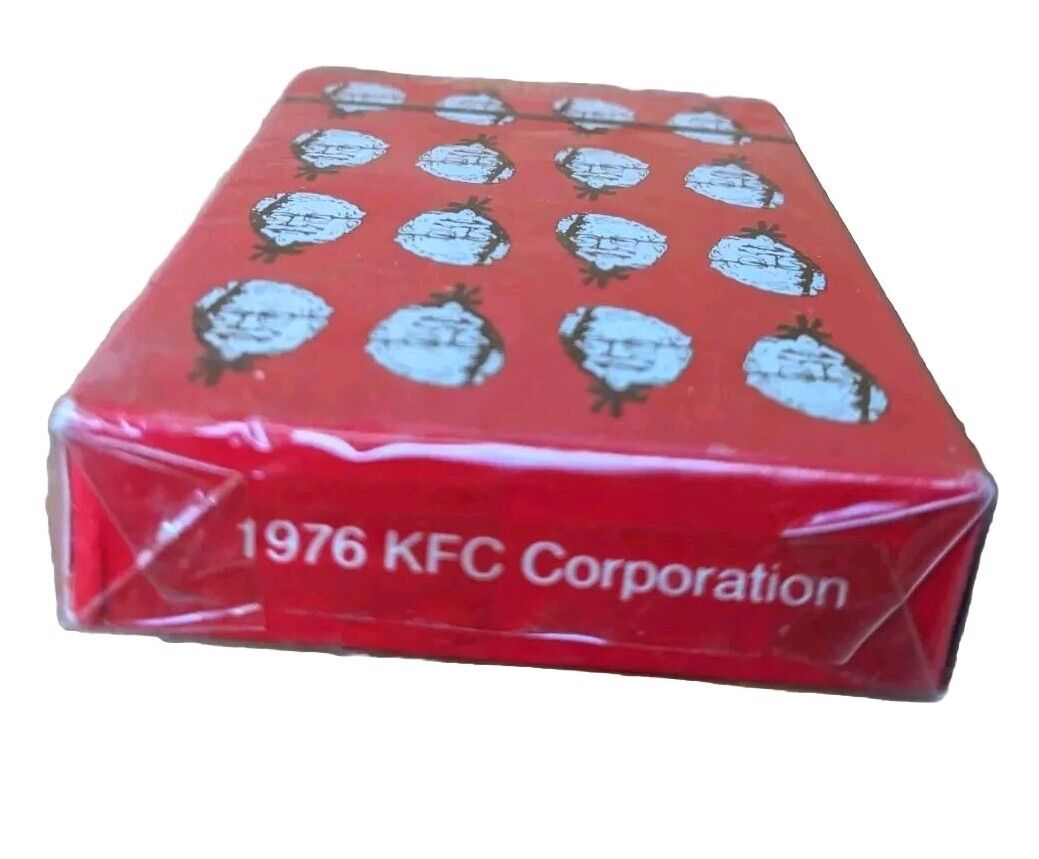 Vintage Sealed Playing Cards KFC Kentucky Fried Chicken Colonel Sanders Unopened