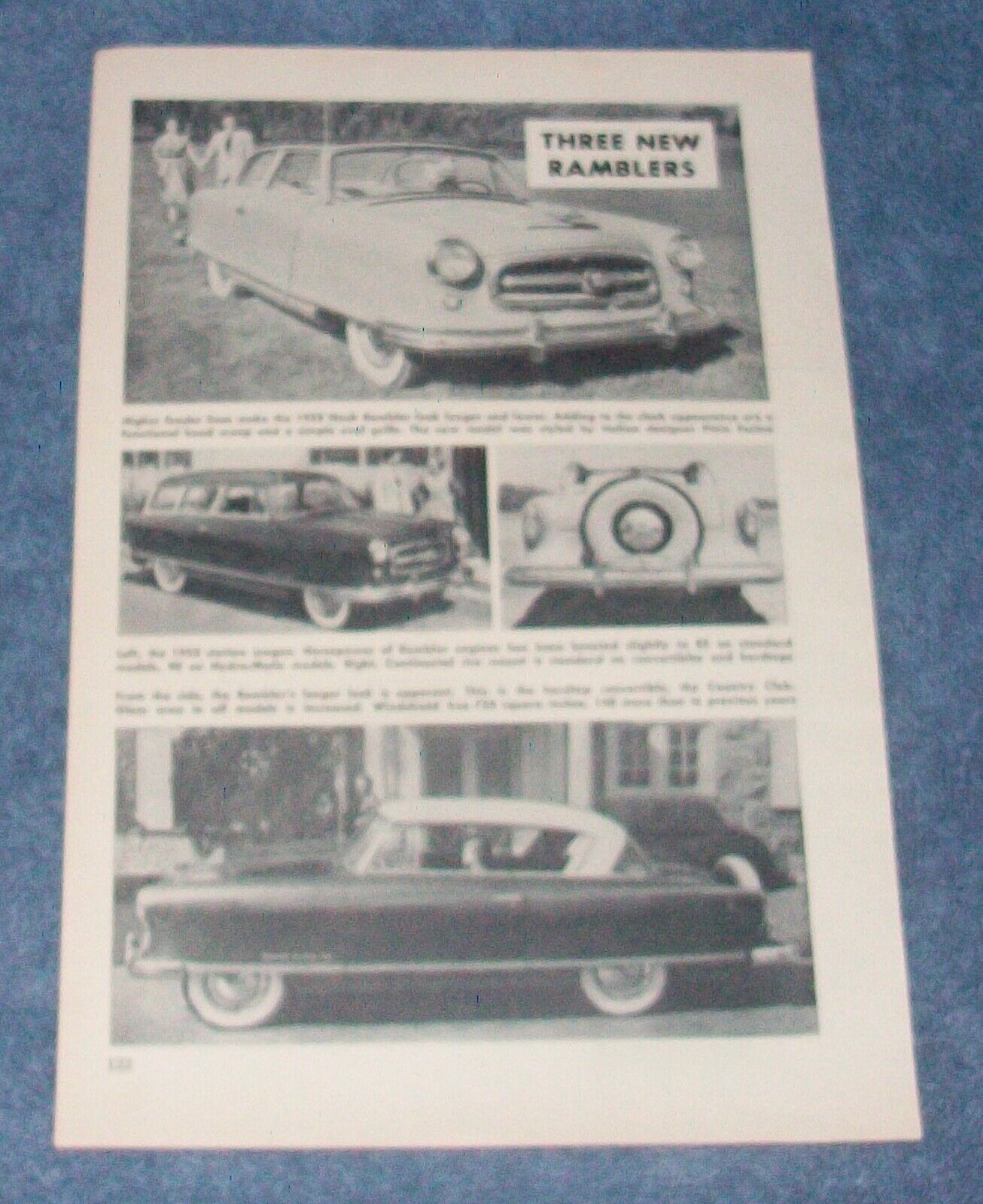 1953 Nash Rambler Cars Vintage Article 