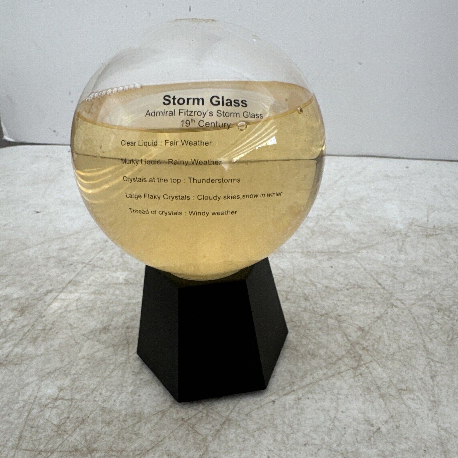 VTG Storm Glass Admiral Fitzroy’s Storm Glass 19th Century