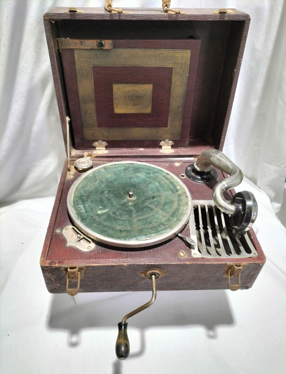 Gramophone Scarce Portable Cuckoo Junior by ORO-Tone Chicago U.S.A. runs - AF