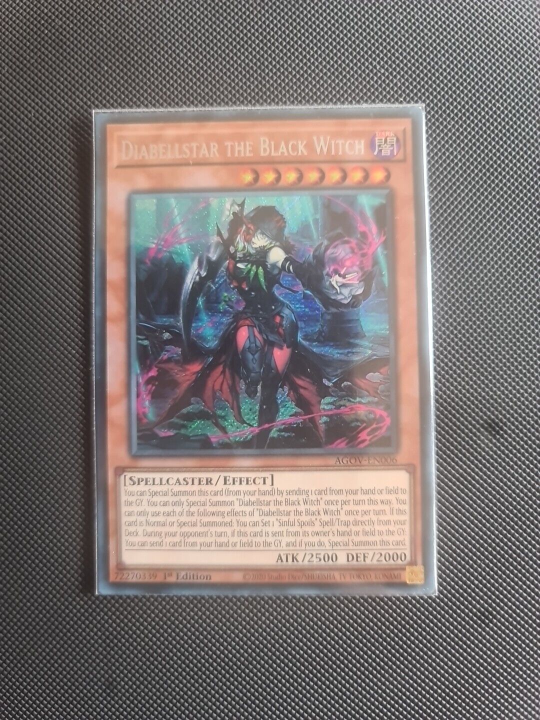 YUGIOH Diabellstar the Black Witch AGOV-EN006 Secret Rare 1st Edition NM