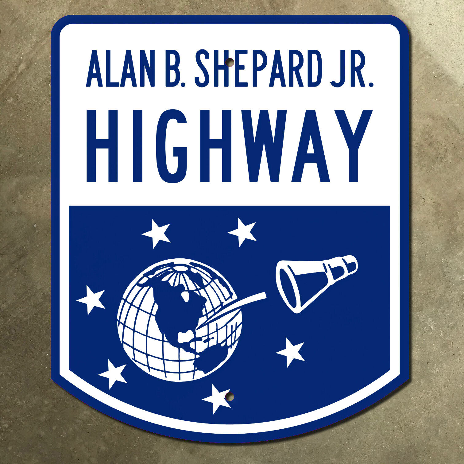 New Hampshire Alan Shepard Highway interstate 93 marker road sign space 15x18