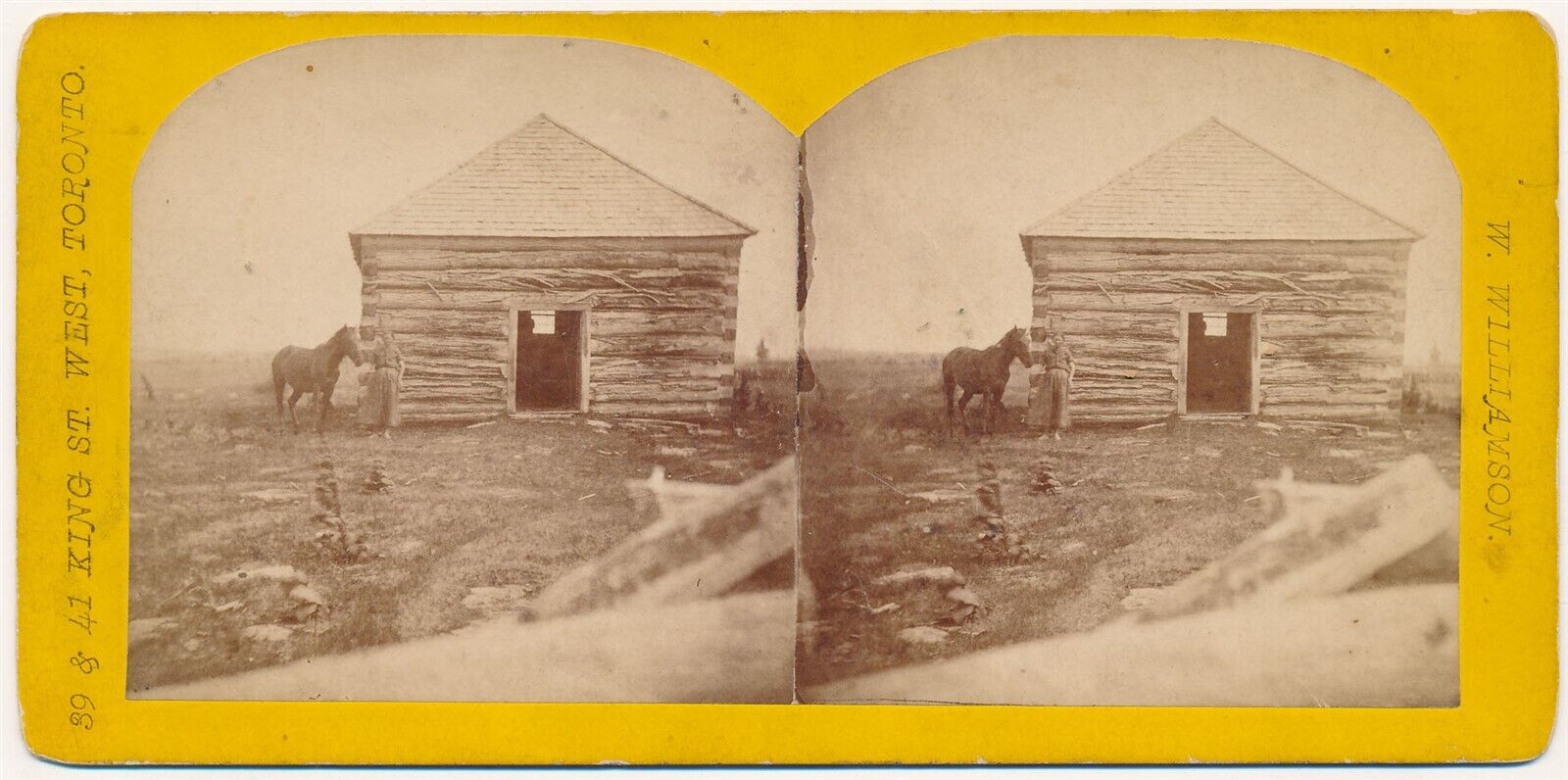 CANADA SV - Western Prairie Cabin - W. Williamson 1870s