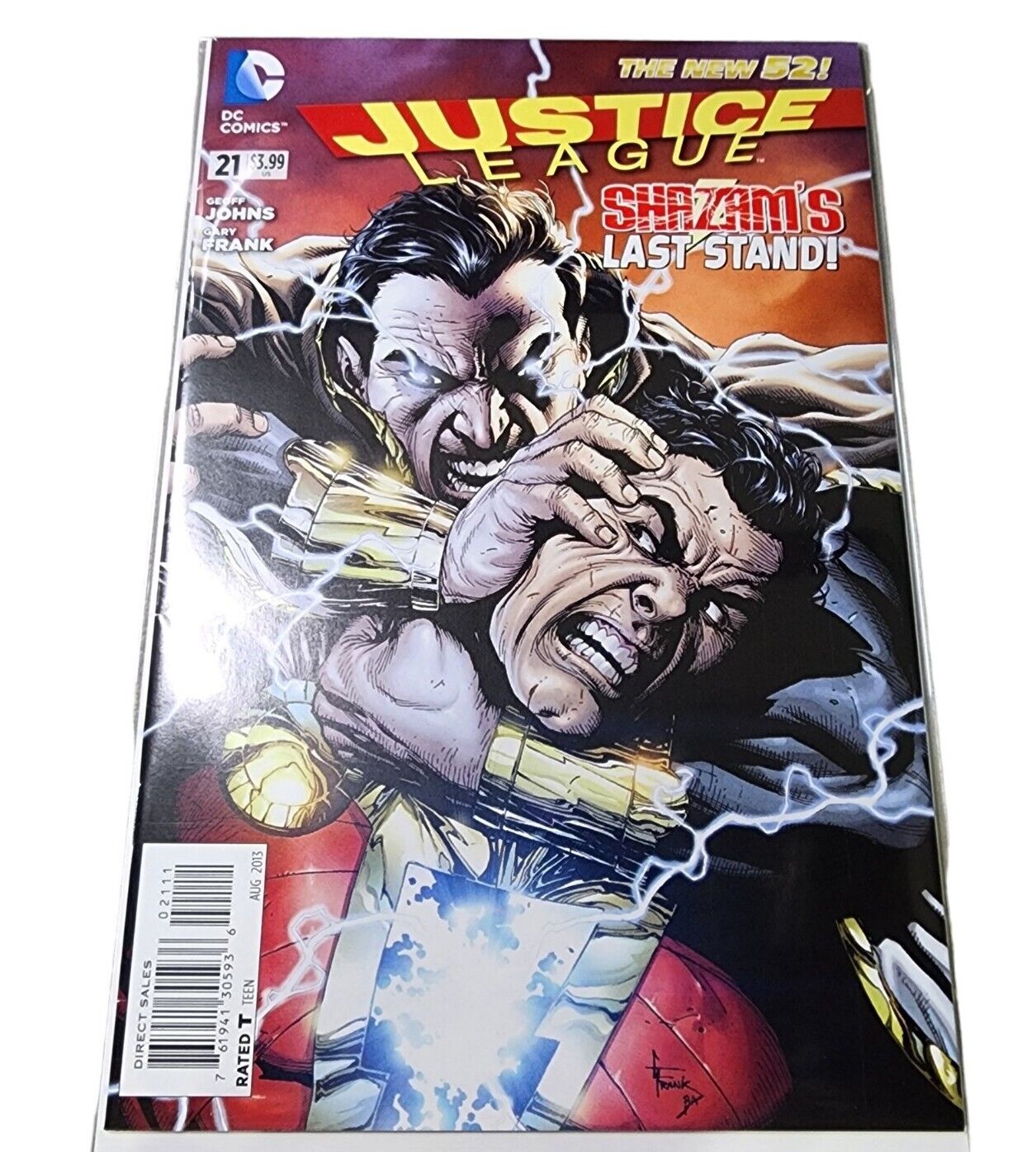 JUSTICE LEAGUE #21 New 52 1st SHAZAM FAMILY DC 2013 SHAZAM: Fury Of The Gods Key